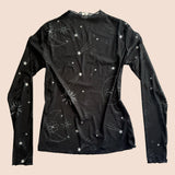 Long Sleeve Mesh Top