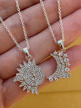 Sun & Moon Duo Necklace