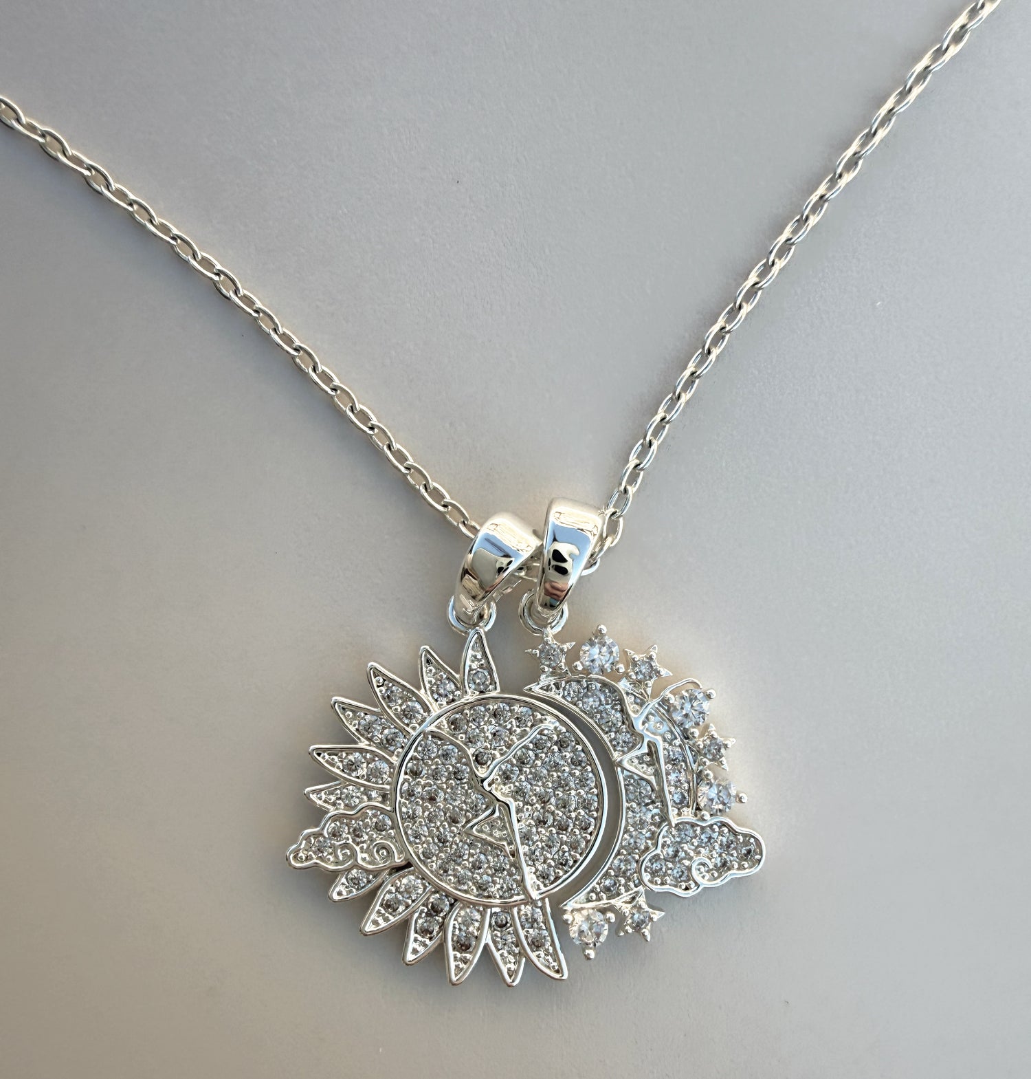Sun & Moon Duo Necklace