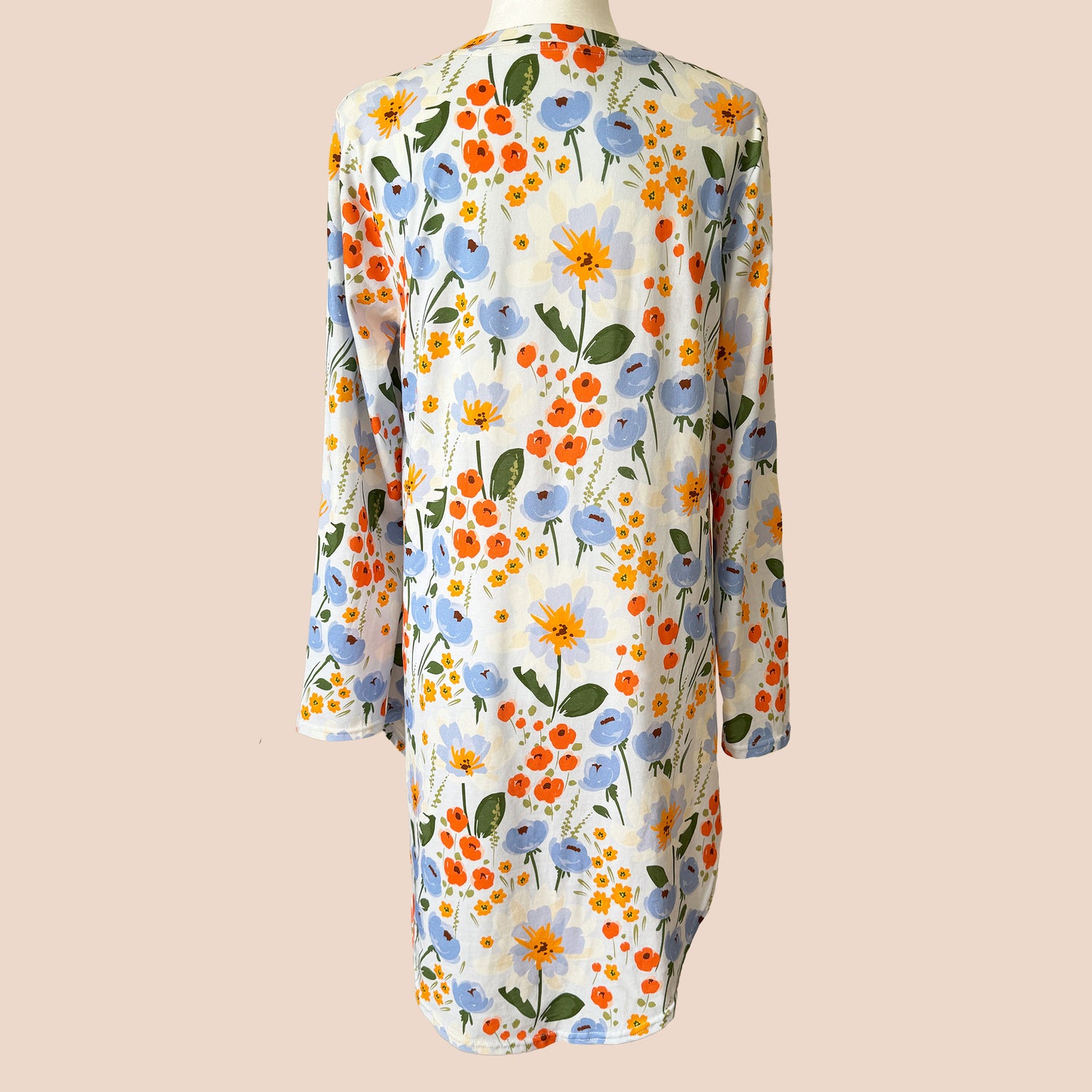 Cotton Long Sleeve Dress with Pockets