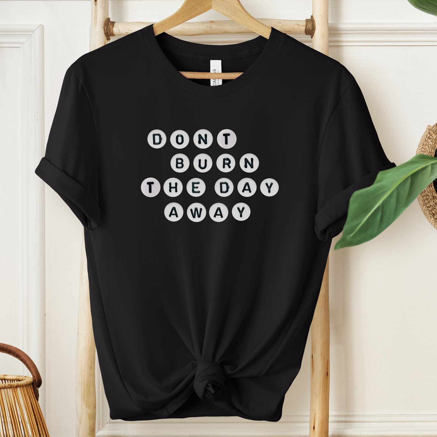 Unisex Letter Beads Pig Tee