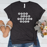 Unisex Letter Beads Pig Tee