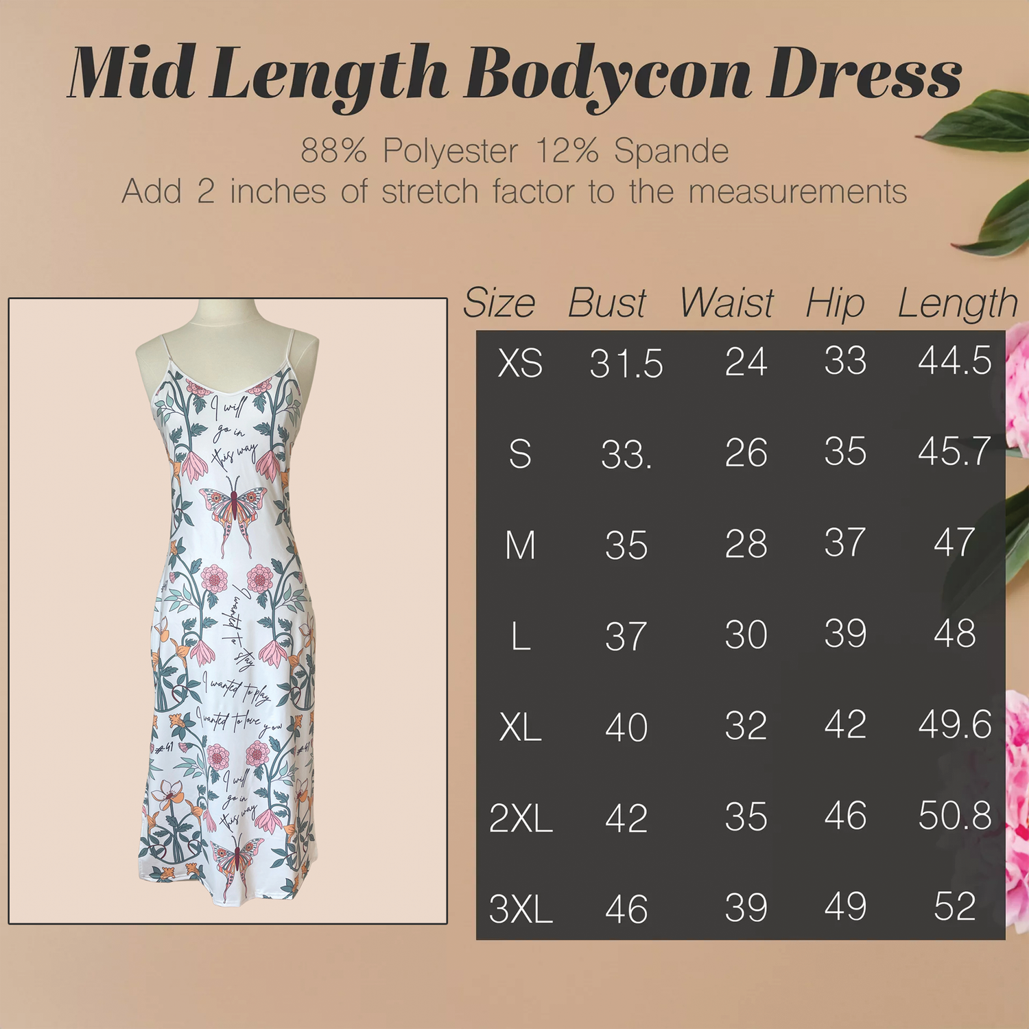 Mid-Length Bodycon Dress