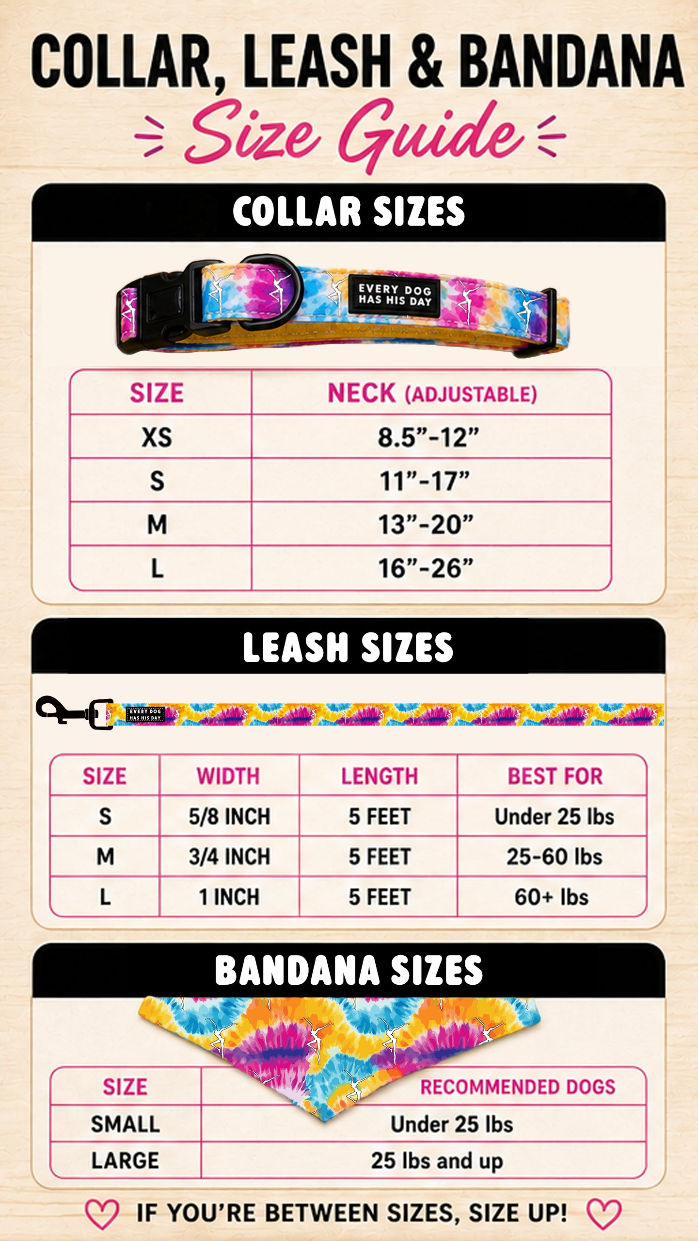 Tie-Dye Dog Collar Pre-Order