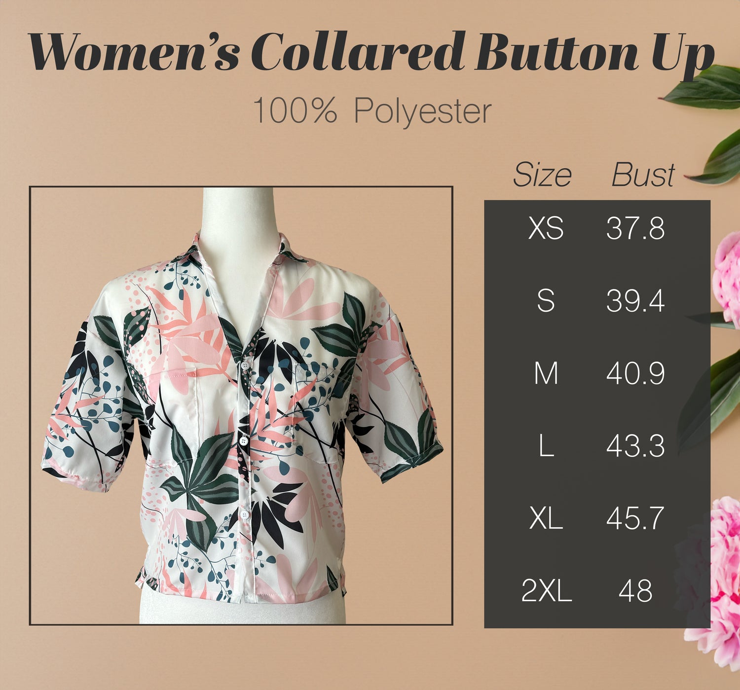 Cropped Collared Button Up