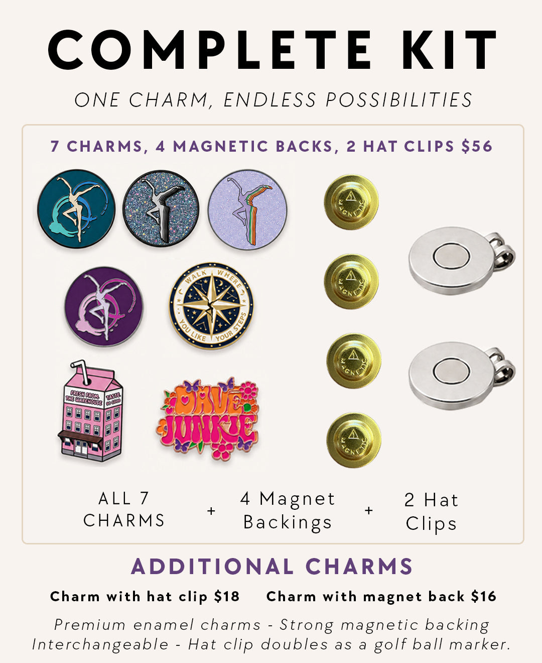 Complete Magnetic Charm Kit