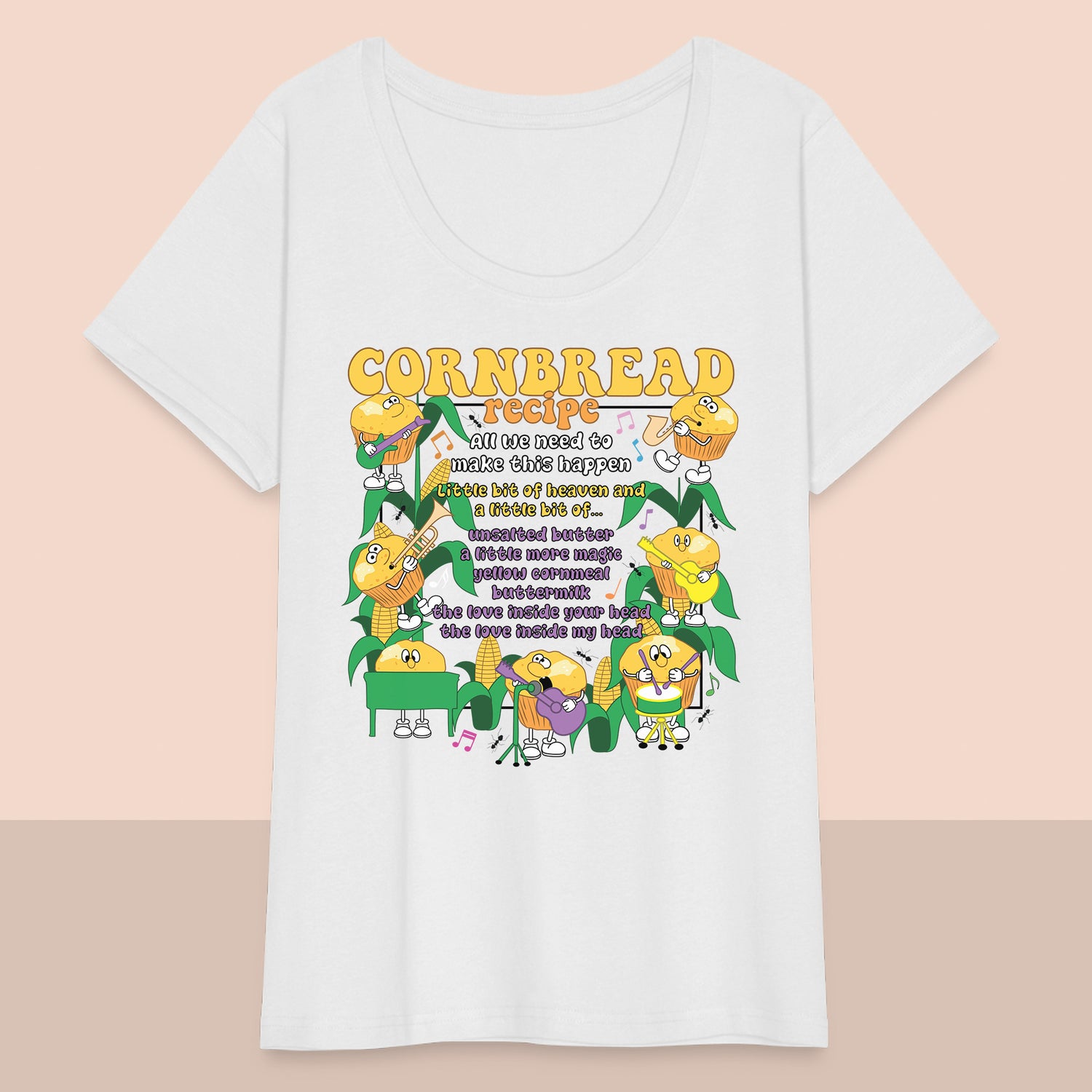Women’s Curvy Cornbread T-Shirt