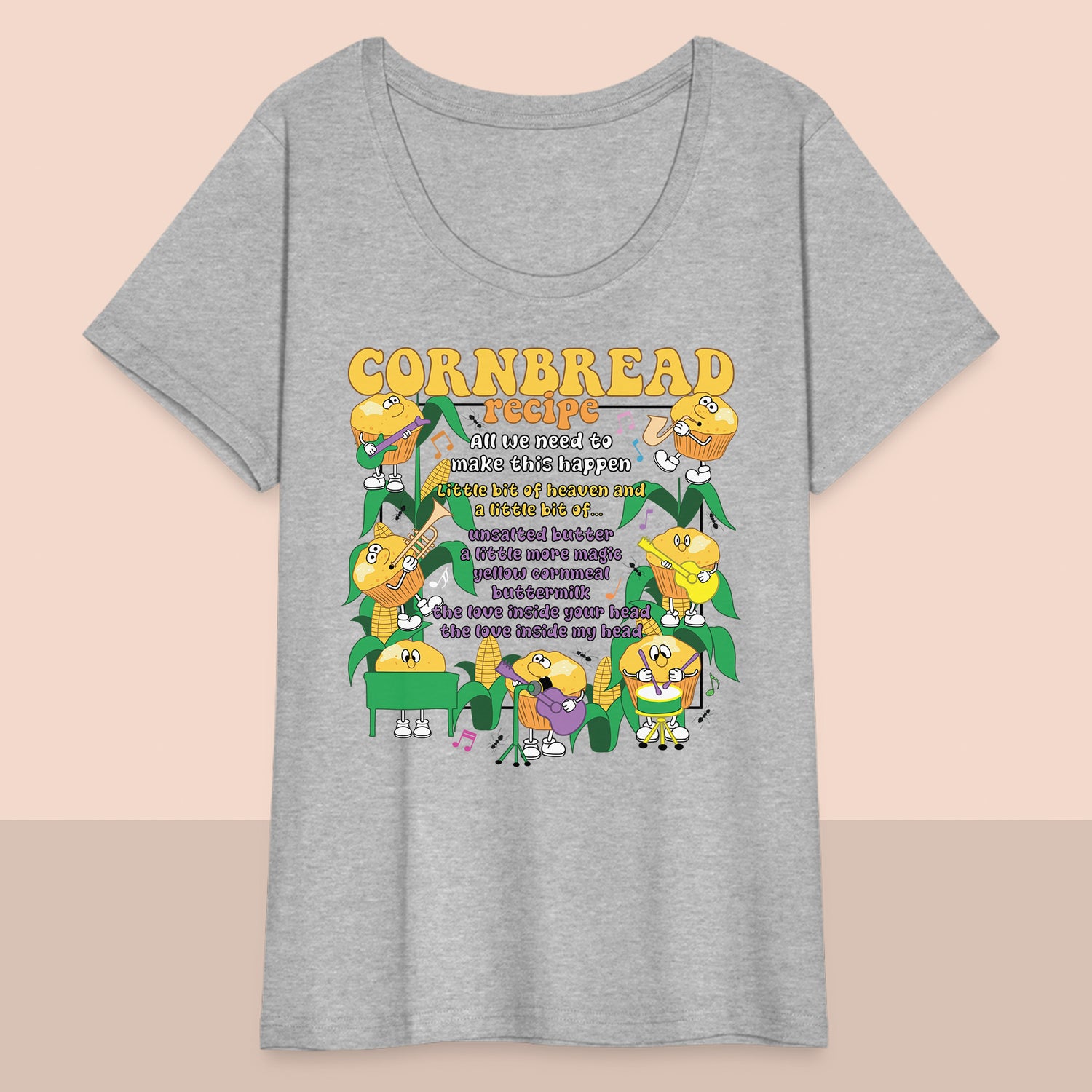 Women’s Curvy Cornbread T-Shirt
