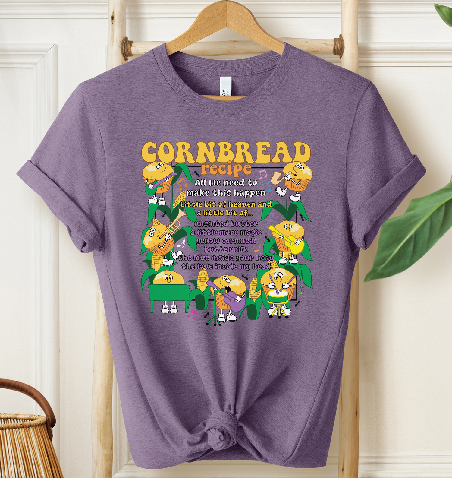 Unisex Cornbread Recipe T-Shirt