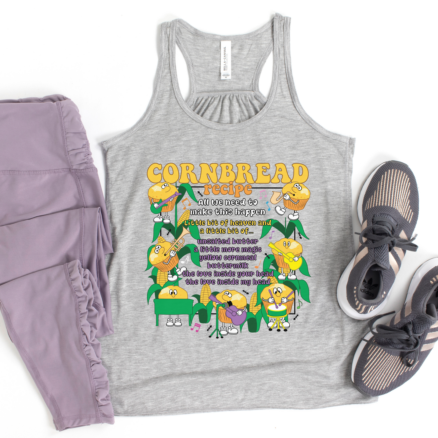 Cornbread Recipe Flowy Racerback