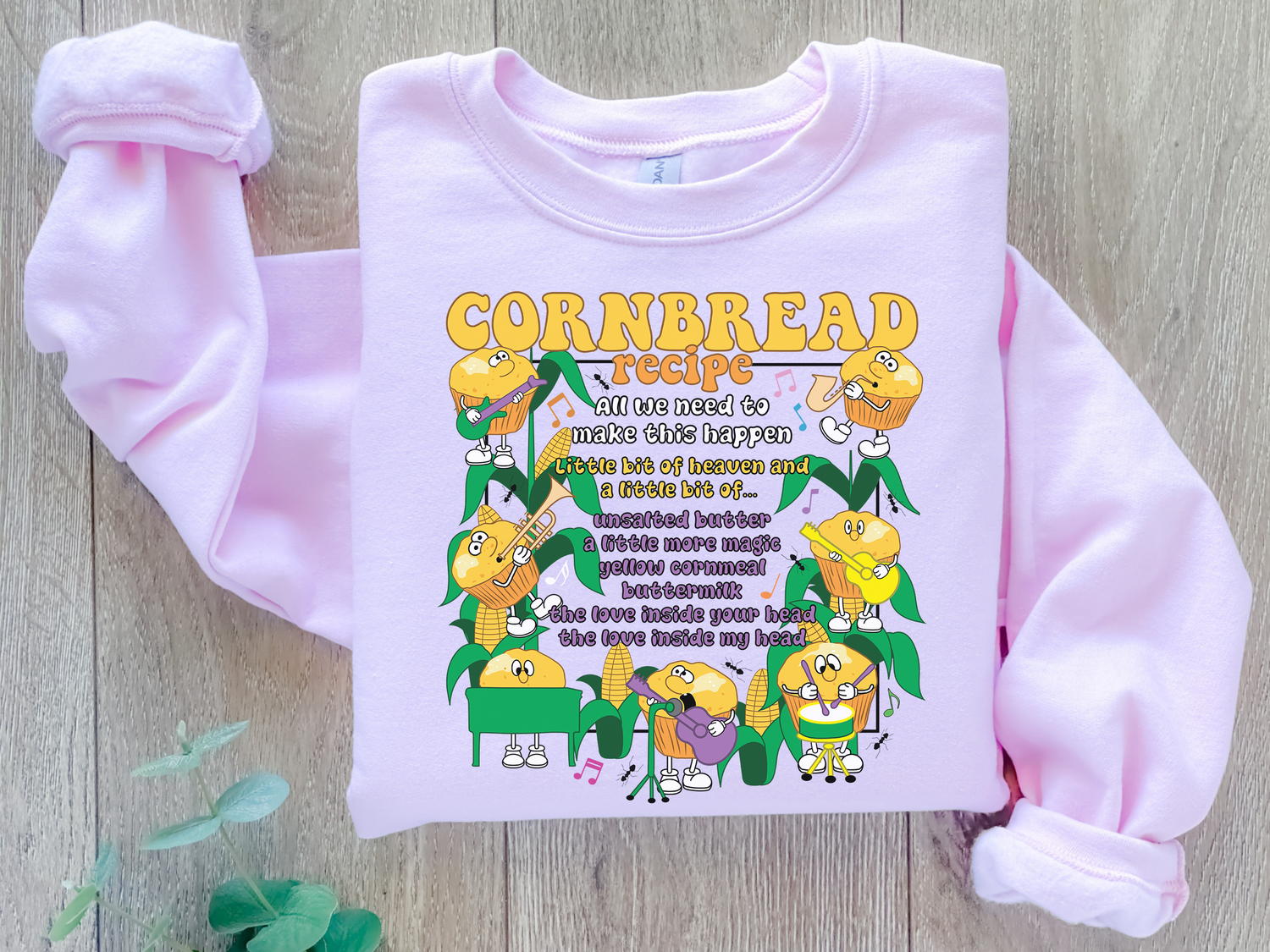 Unisex Cornbread Recipe Sweatshirt
