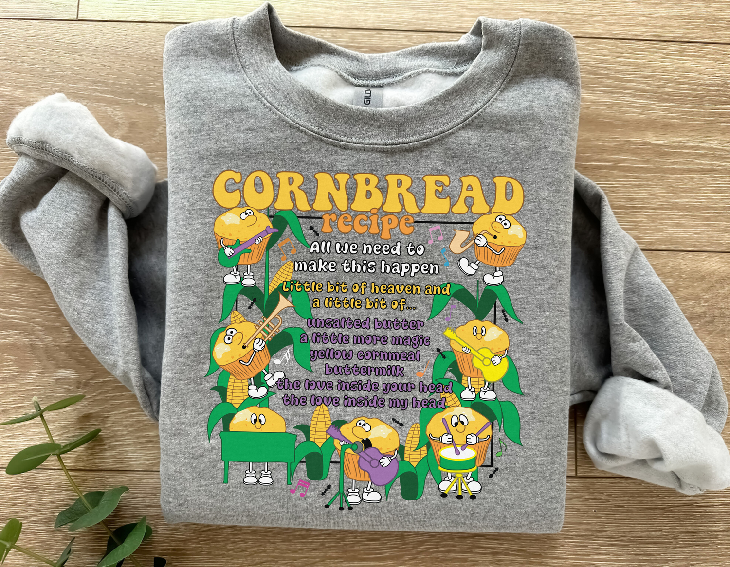 Unisex Cornbread Recipe Sweatshirt