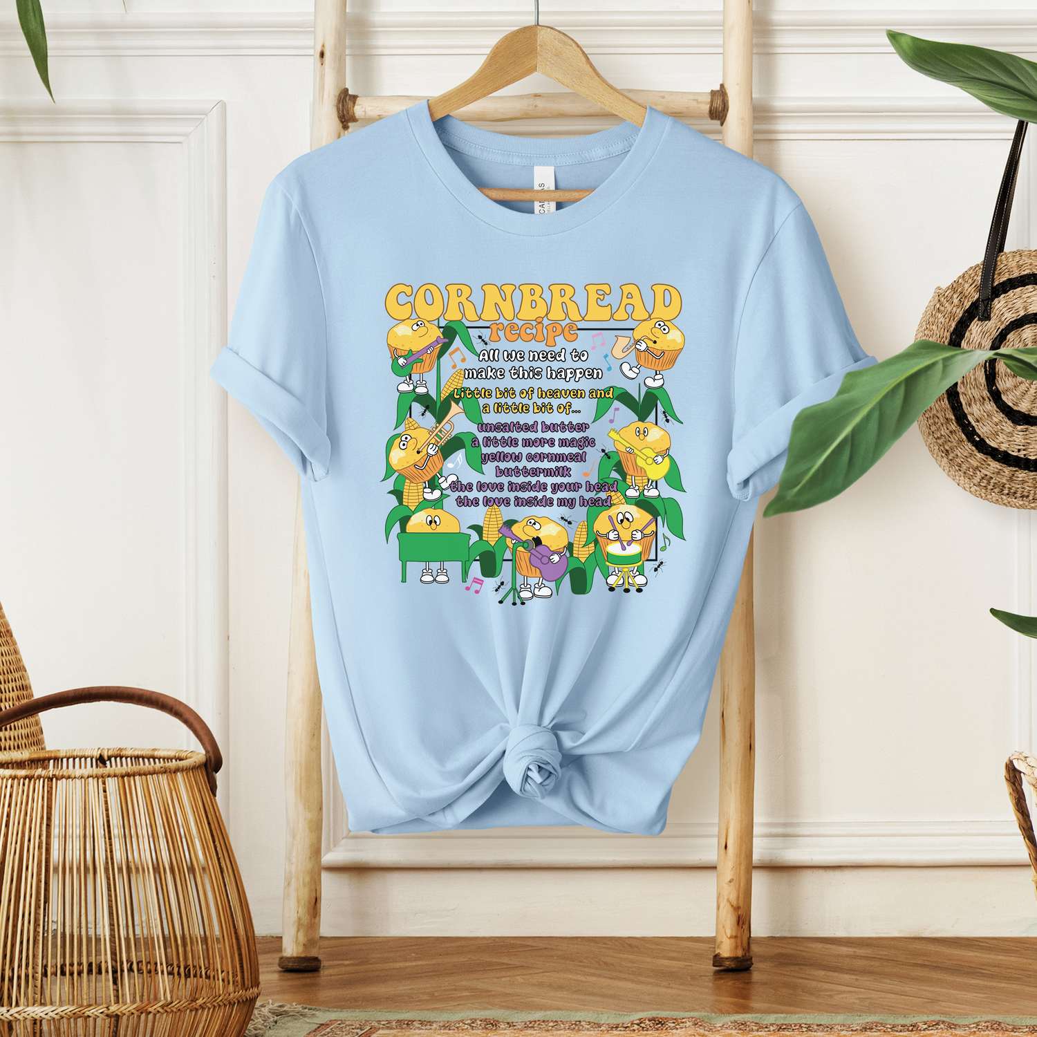 Unisex Cornbread Recipe T-Shirt