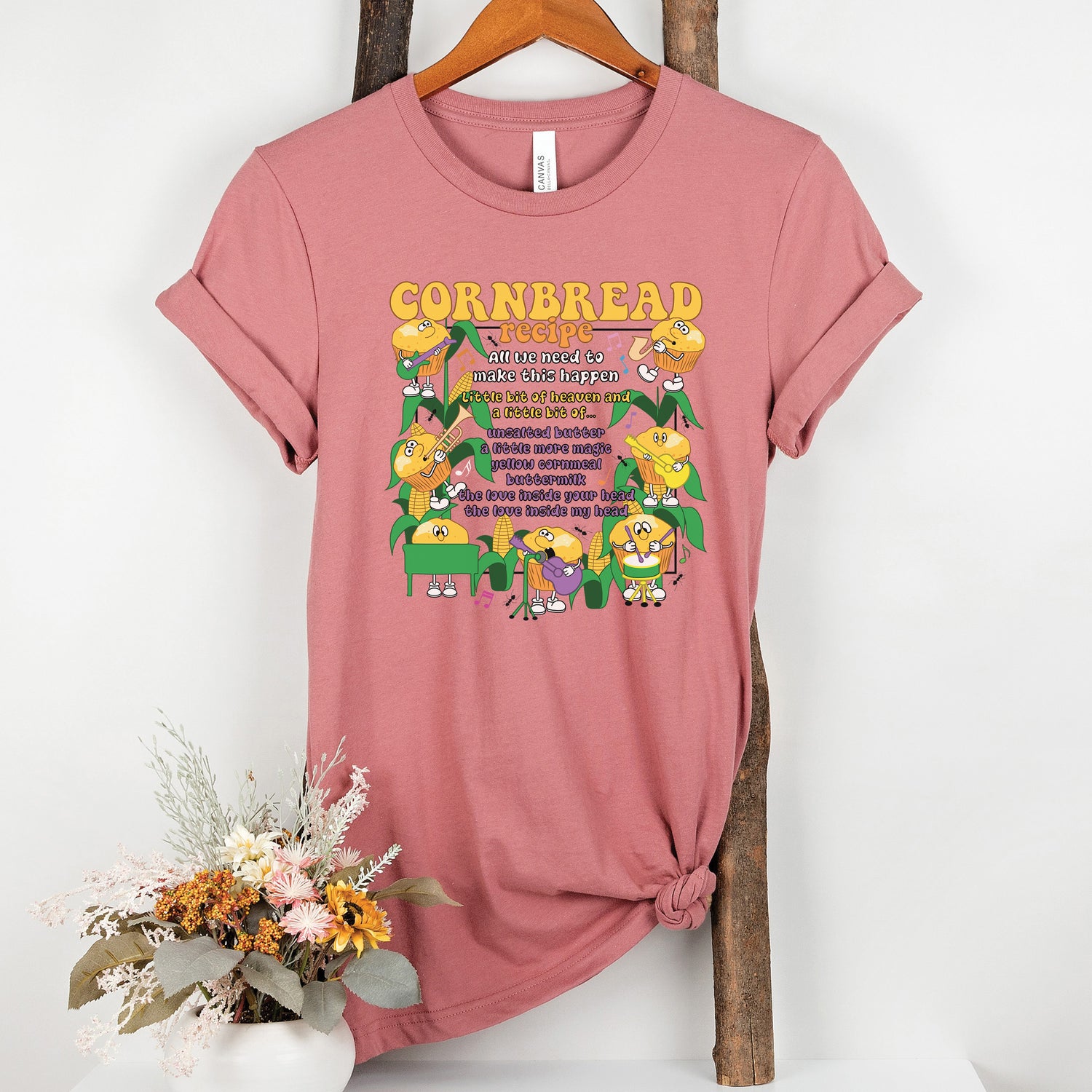 Unisex Cornbread Recipe T-Shirt