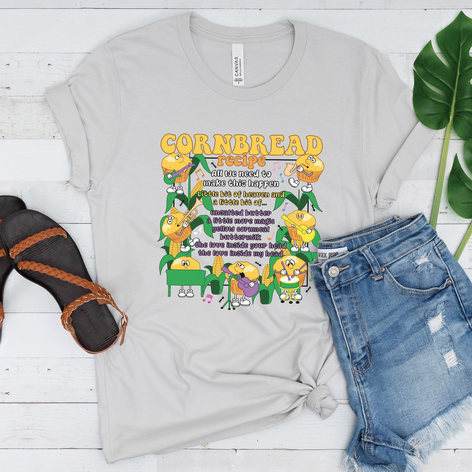 Unisex Cornbread Recipe T-Shirt