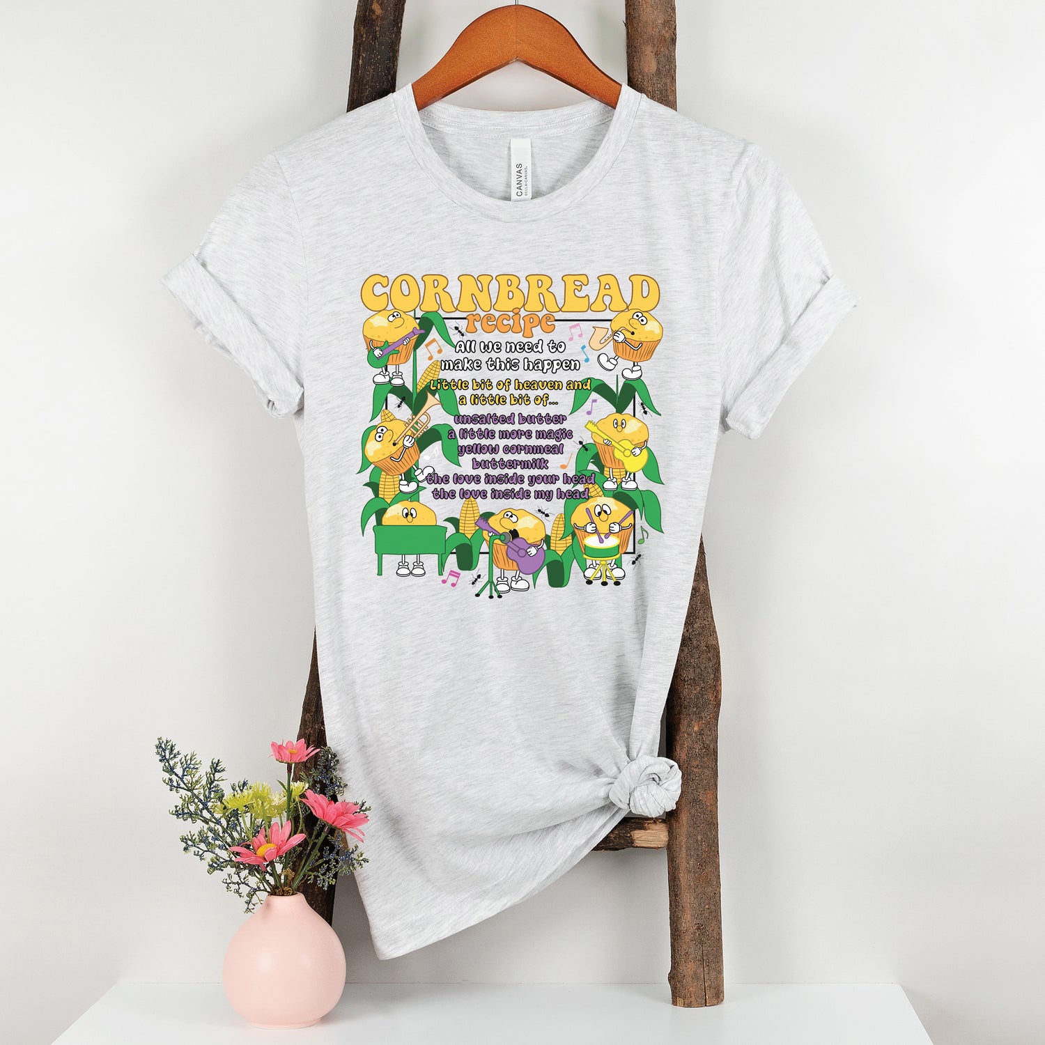 Unisex Cornbread Recipe T-Shirt