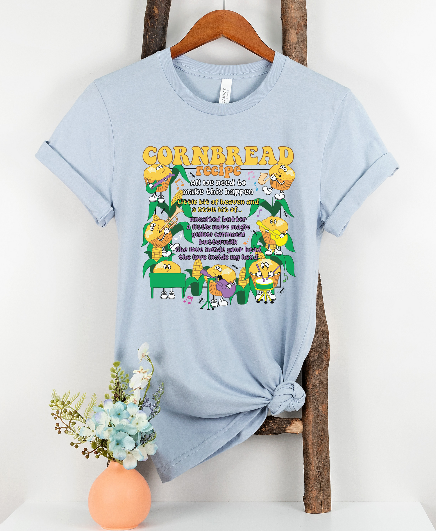Unisex Cornbread Recipe T-Shirt
