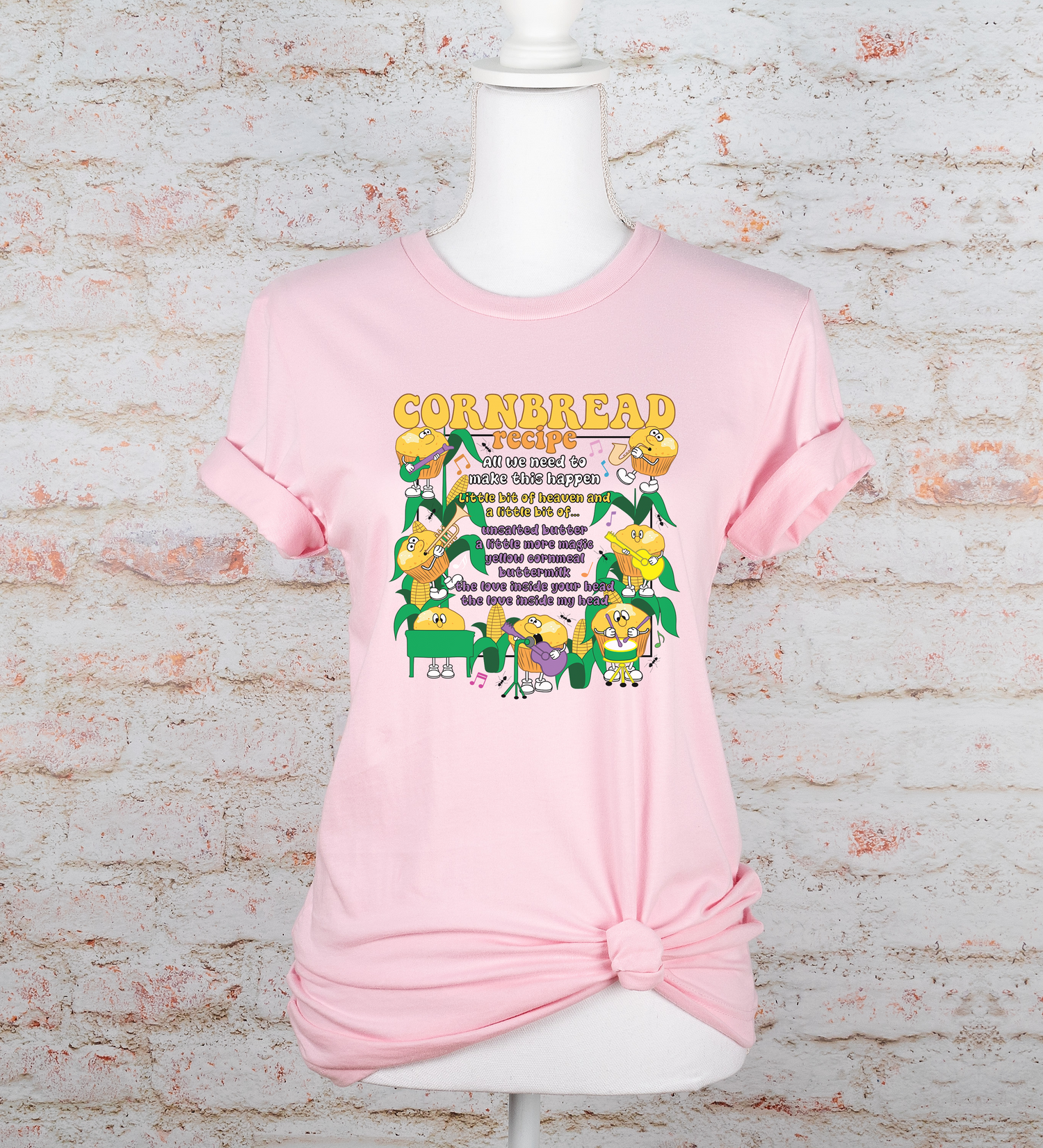 Unisex Cornbread Recipe T-Shirt