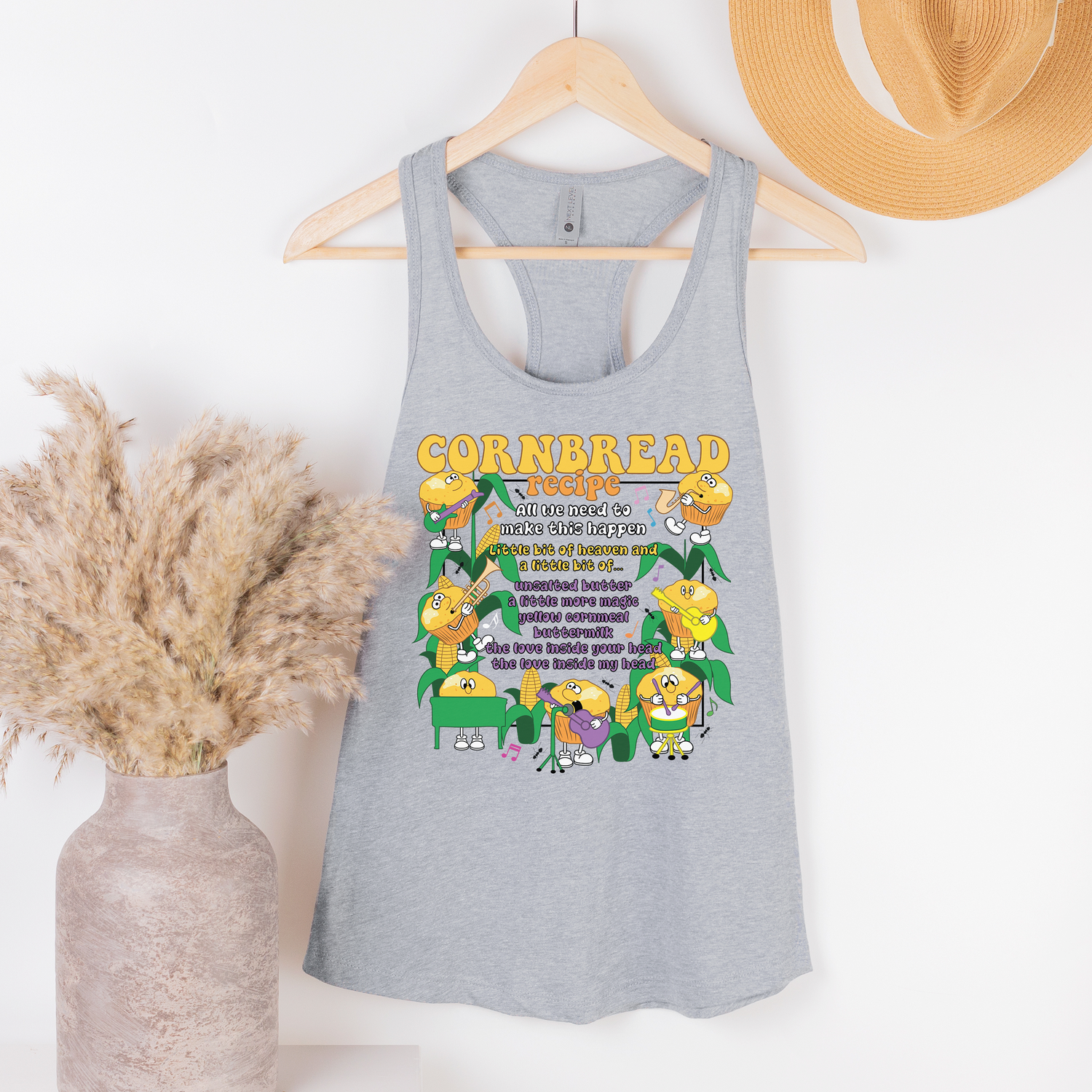 Cornbread Recipe Fitted Racerback