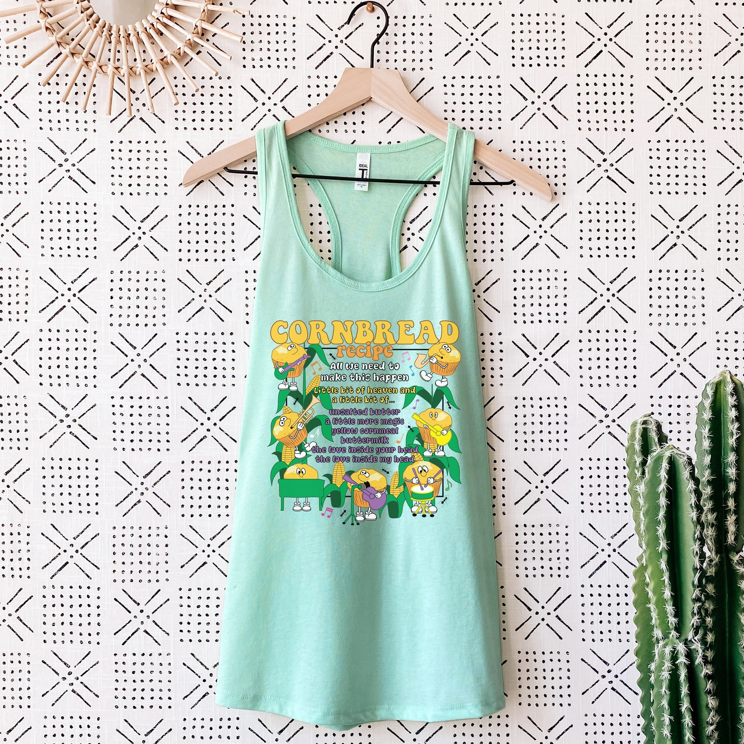 Cornbread Recipe Fitted Racerback