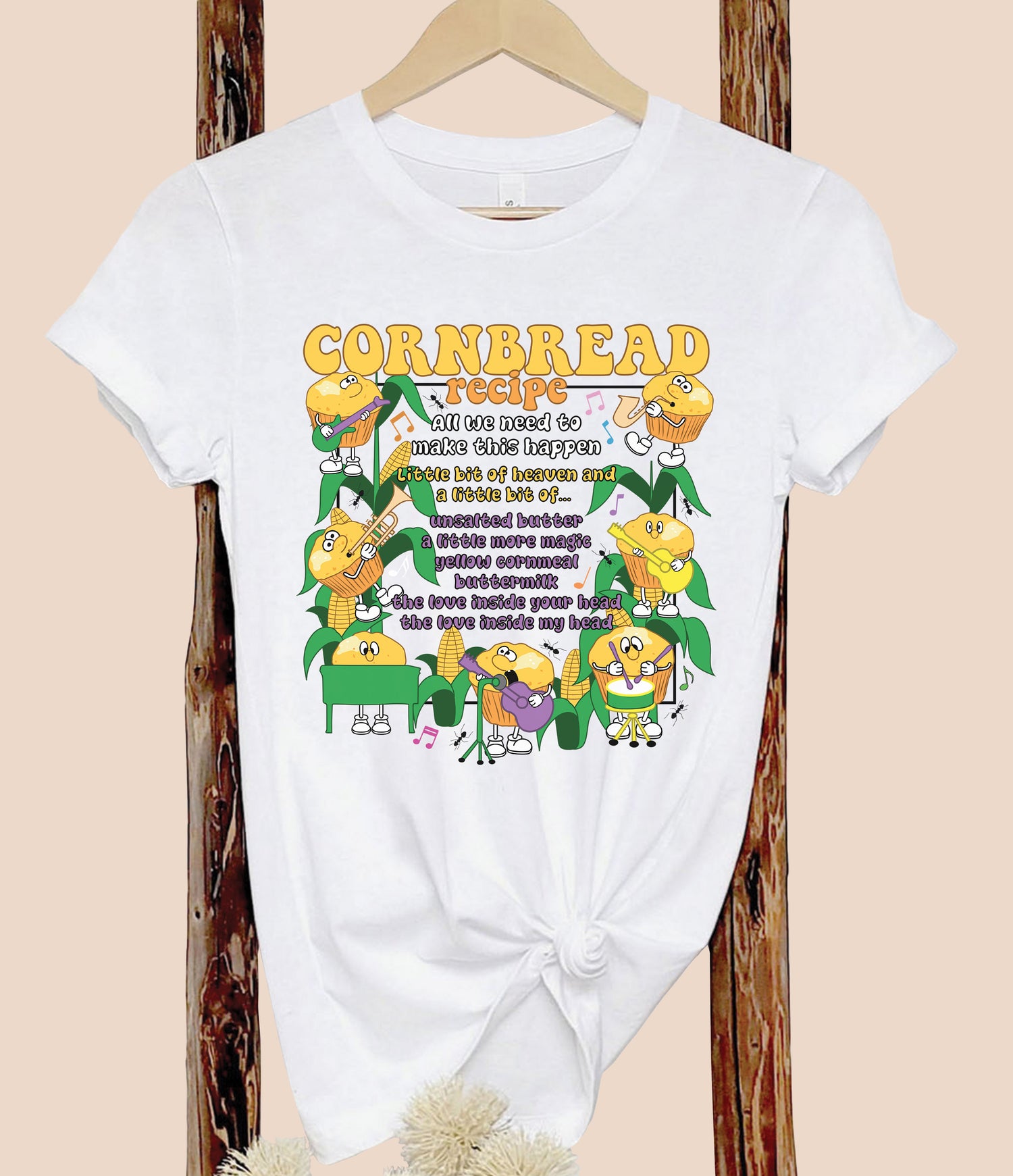 Unisex Cornbread Recipe T-Shirt