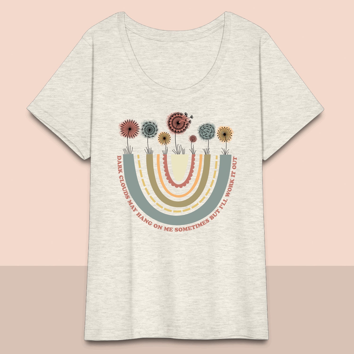 Women’s Curvy Dark Clouds T-Shirt