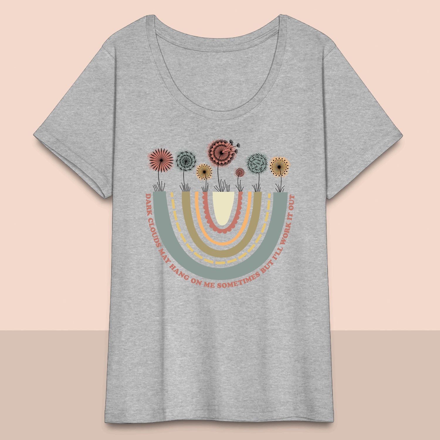 Women’s Curvy Dark Clouds T-Shirt