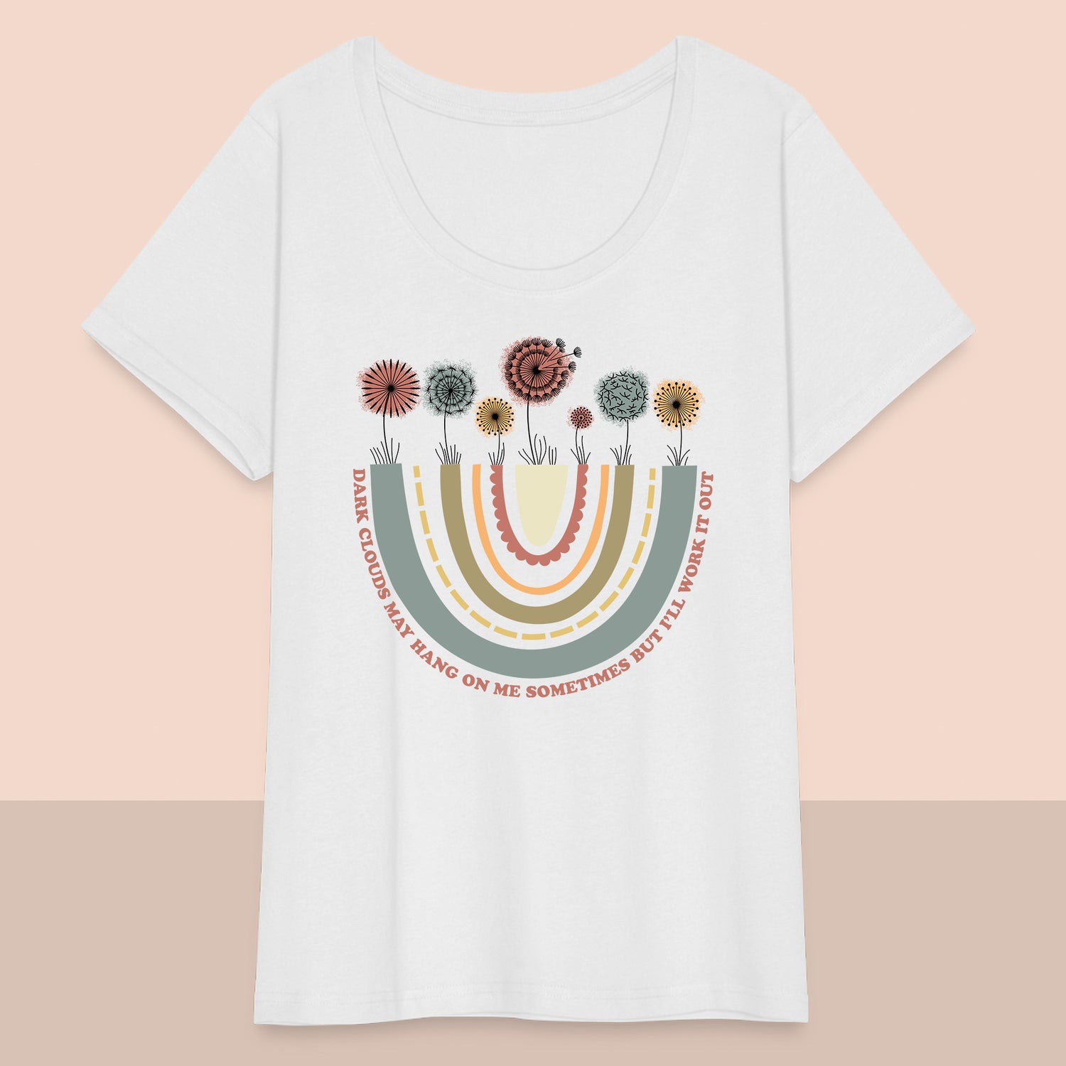 Women’s Curvy Dark Clouds T-Shirt
