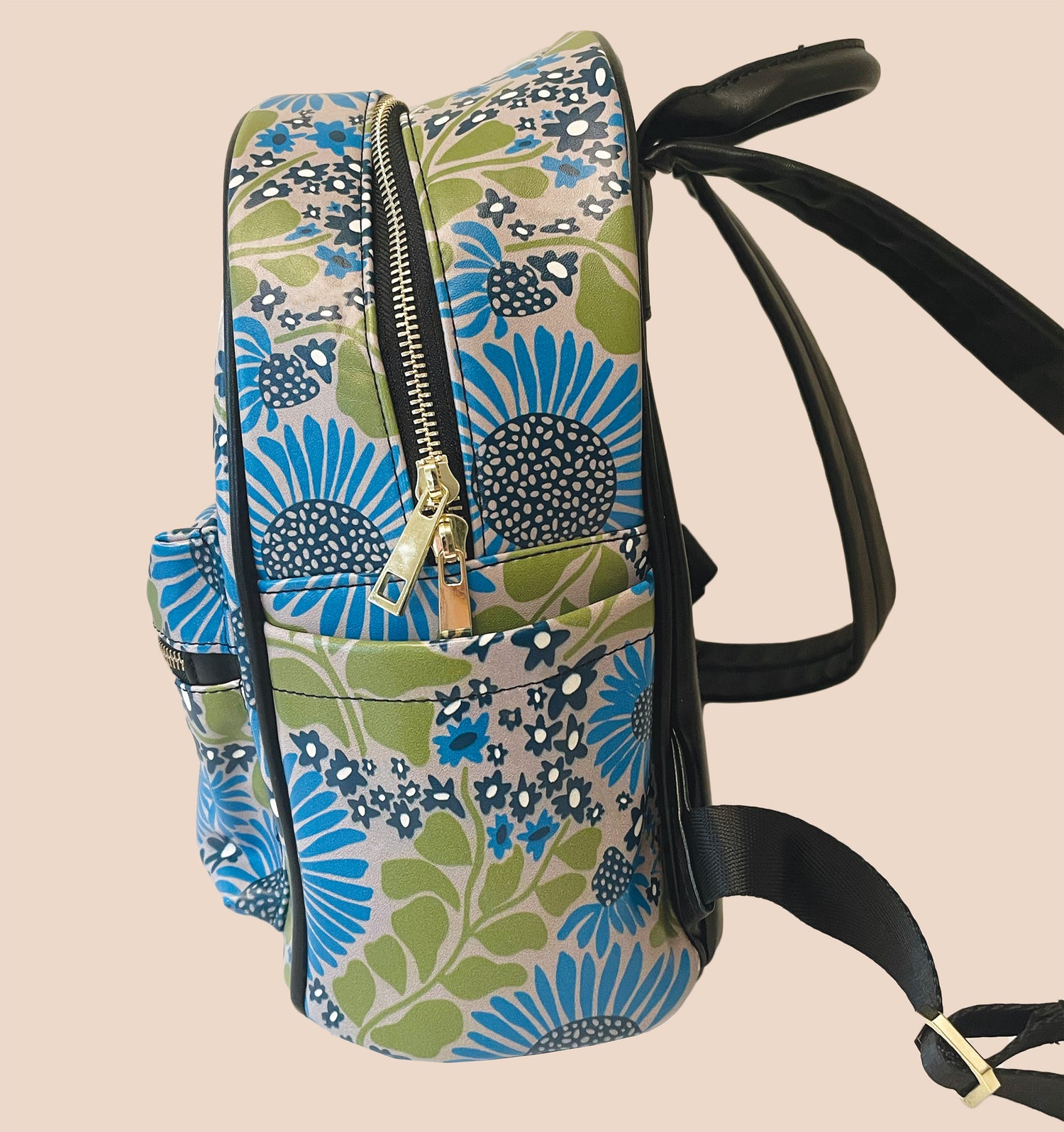 Faux Leather Backpack