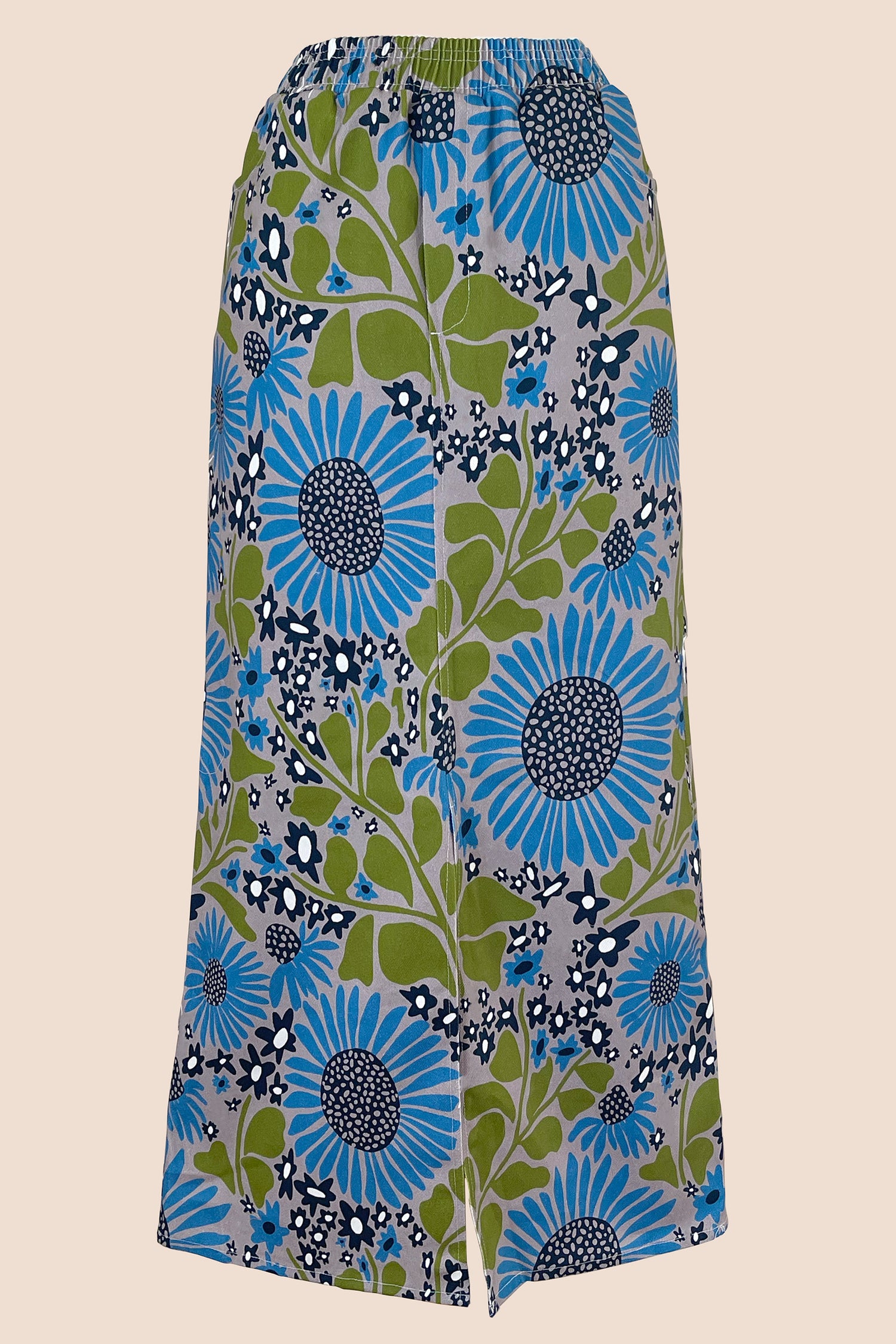 Cotton Canvas Maxi Skirt