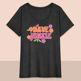 Women’s Curvy Dave Junkie T-Shirt