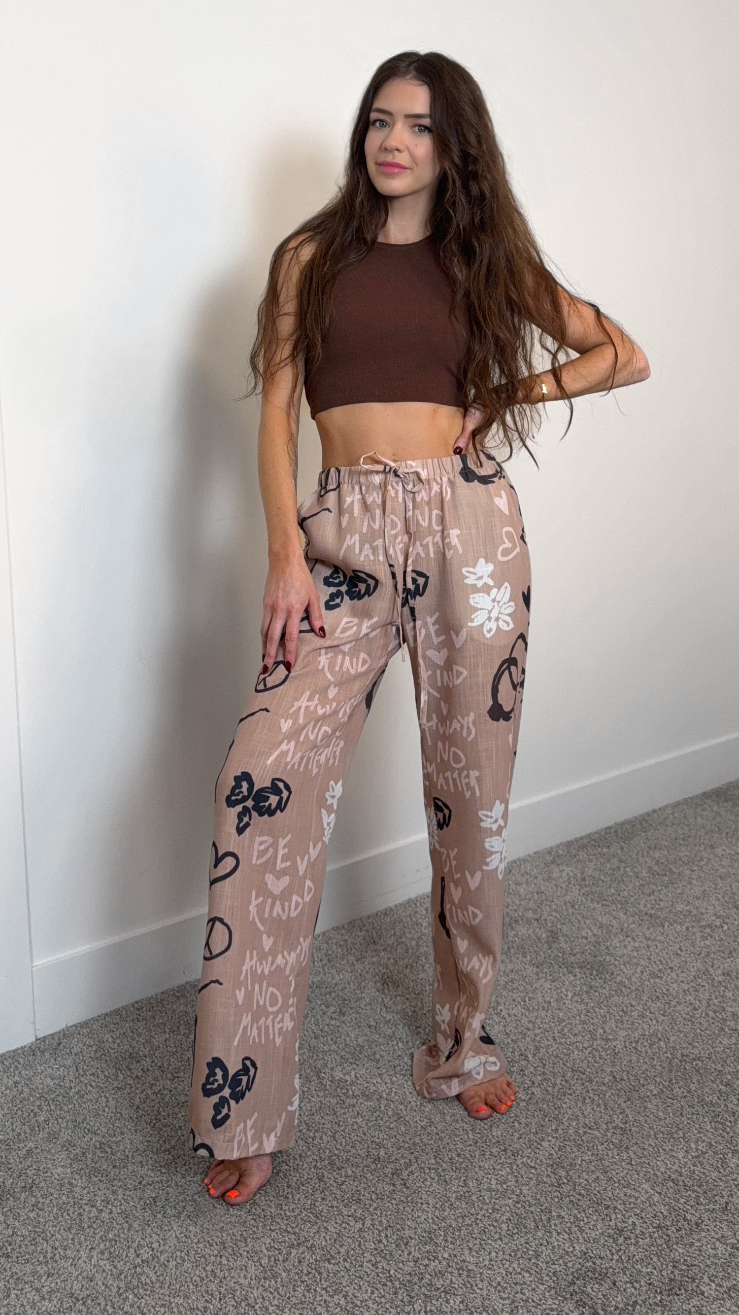 Relaxed Drawstring Trousers