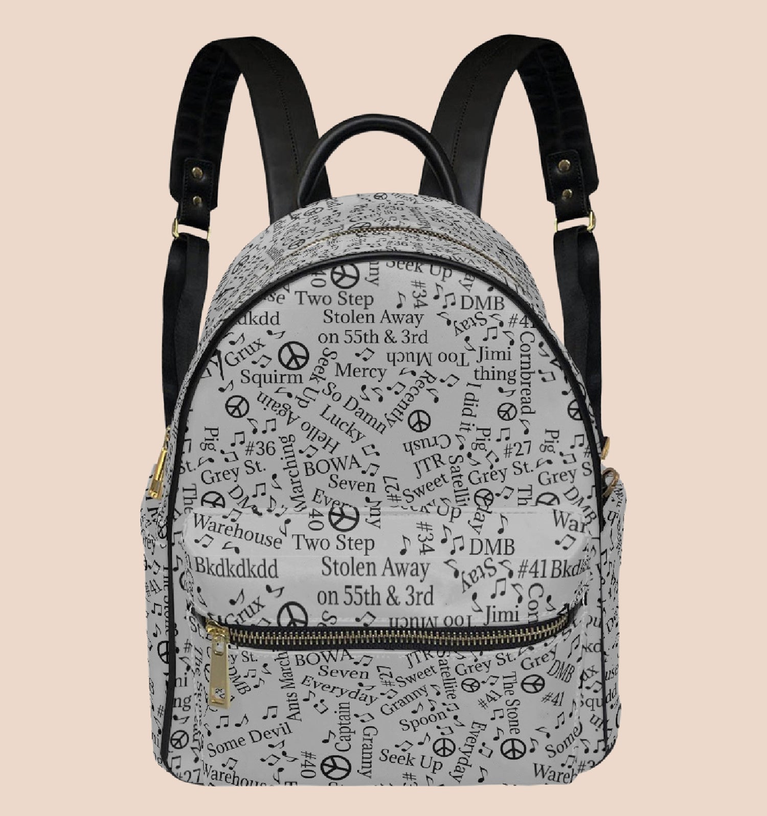 Faux Leather Backpack