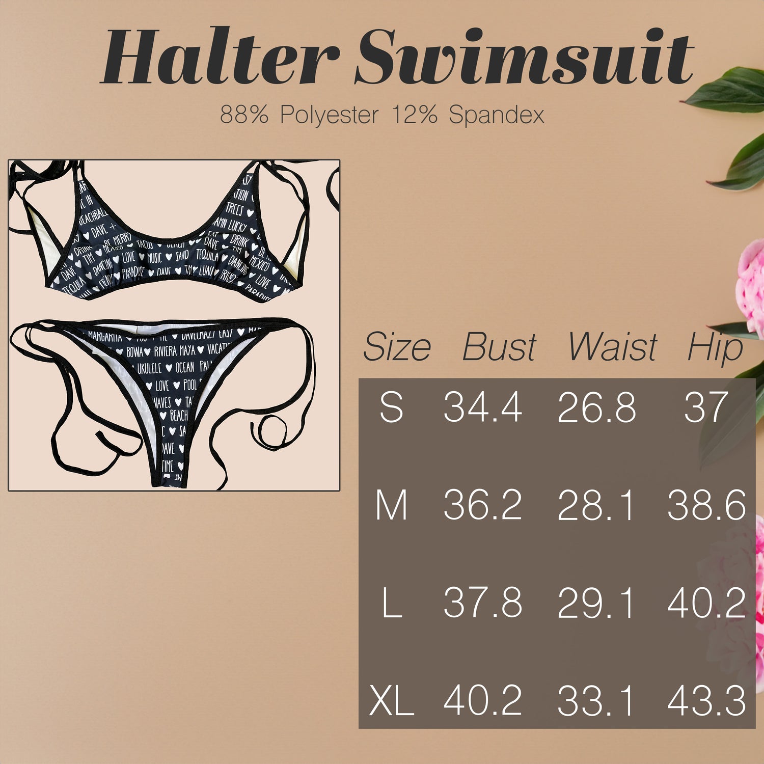 Scoop Halter Swimsuit