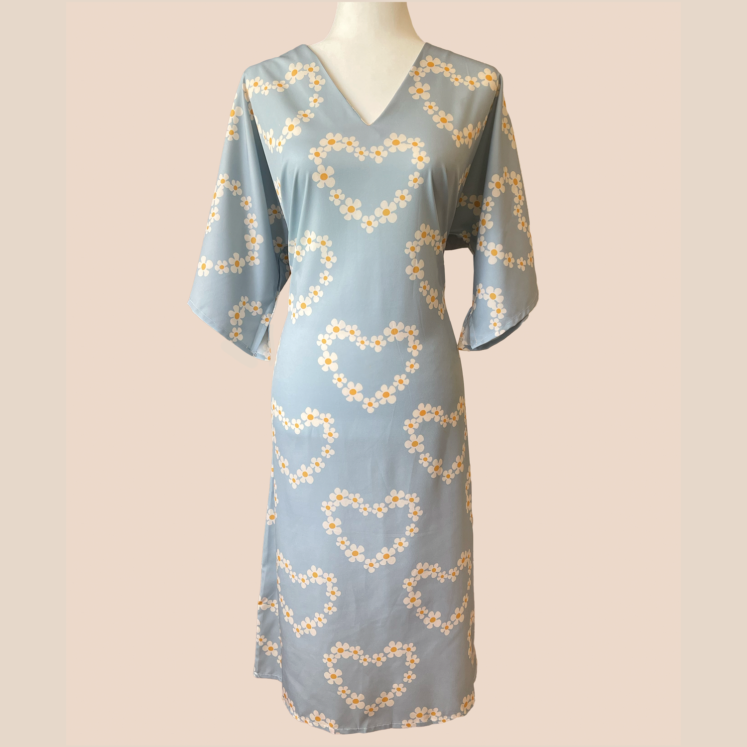 Kimono Sleeve Midi Dress