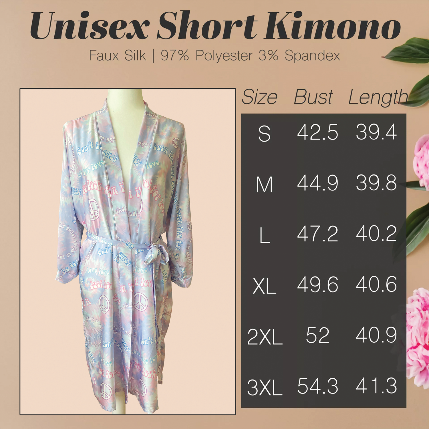 Short Silk Kimono