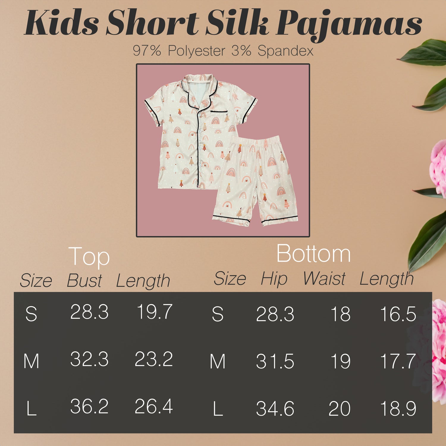 Kids Short Silky Pajamas