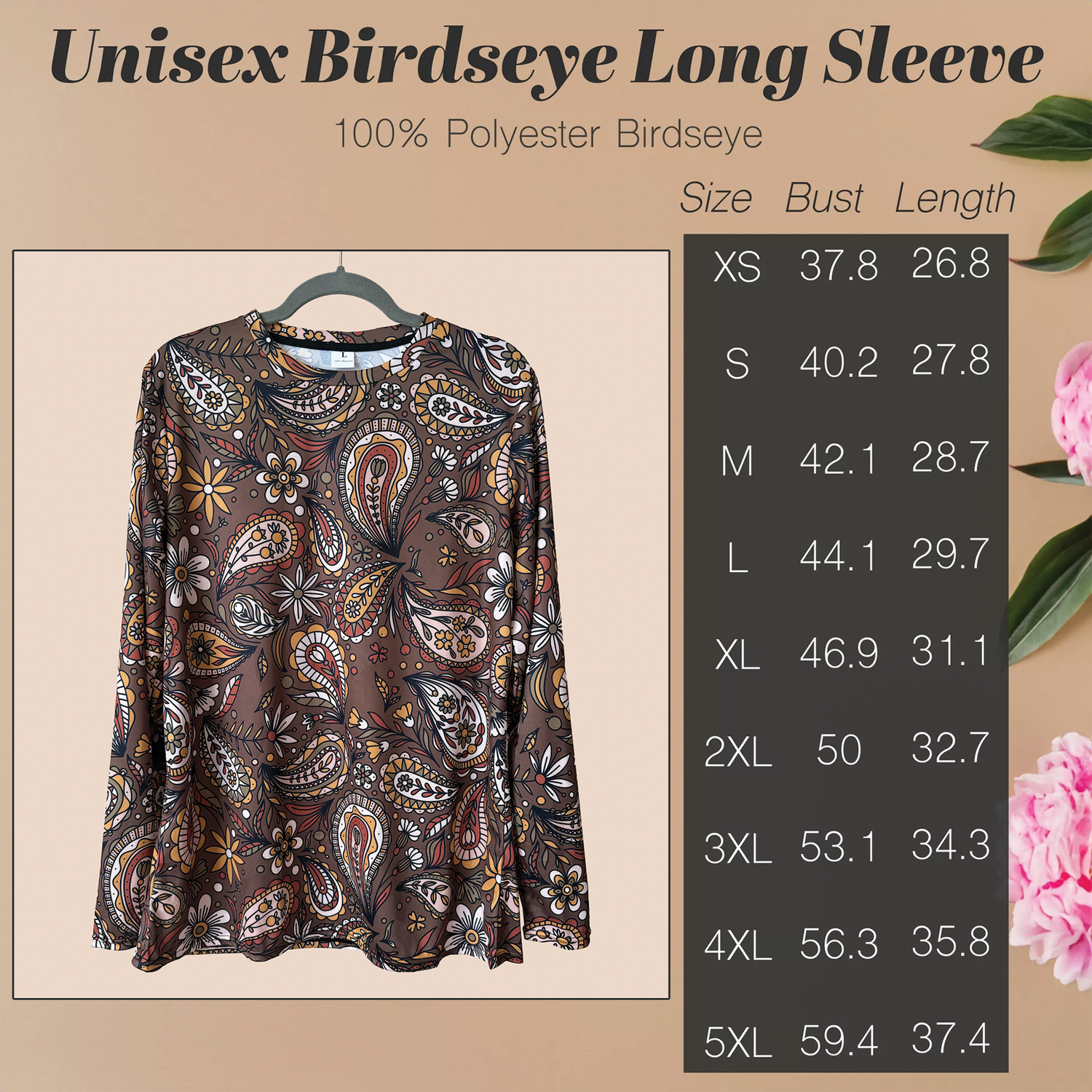 Unisex Birdseye Long Sleeve