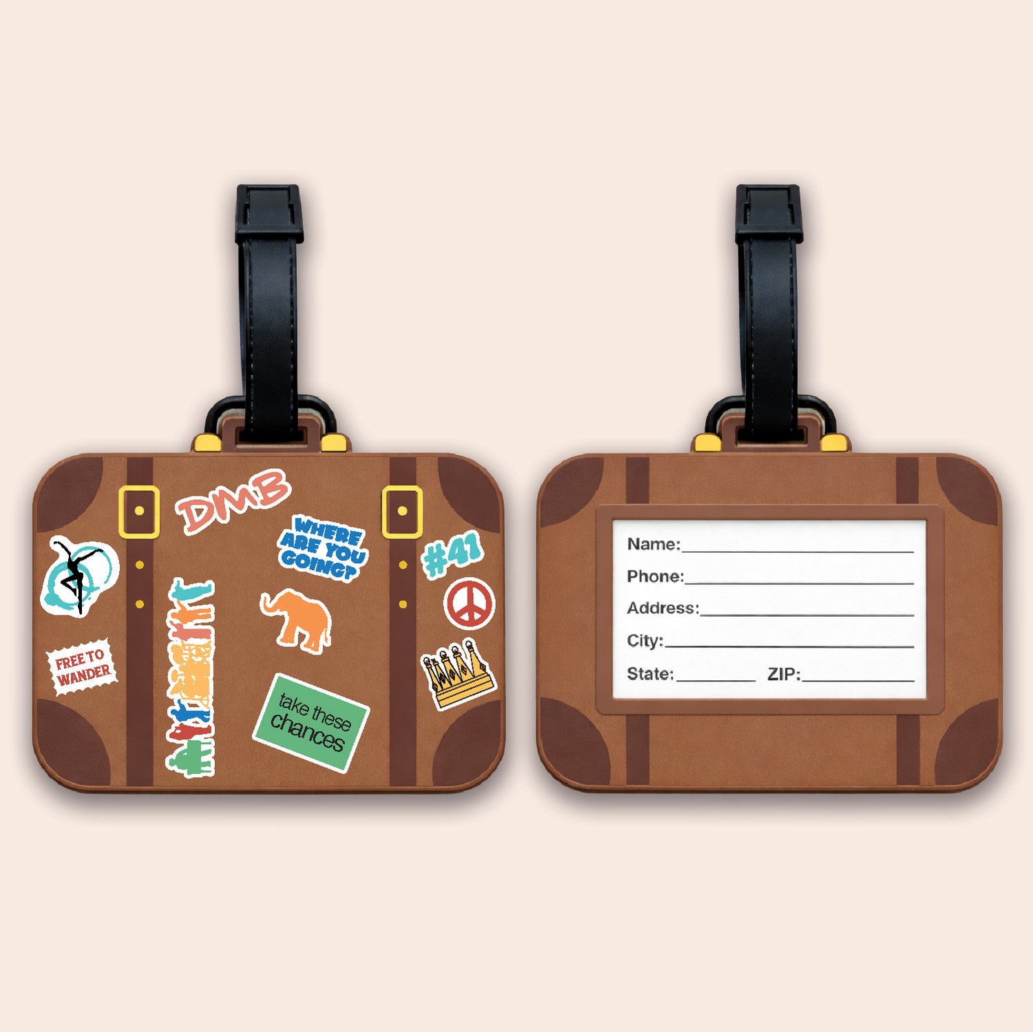 Vintage Suitcase Luggage Tag Pre-Order