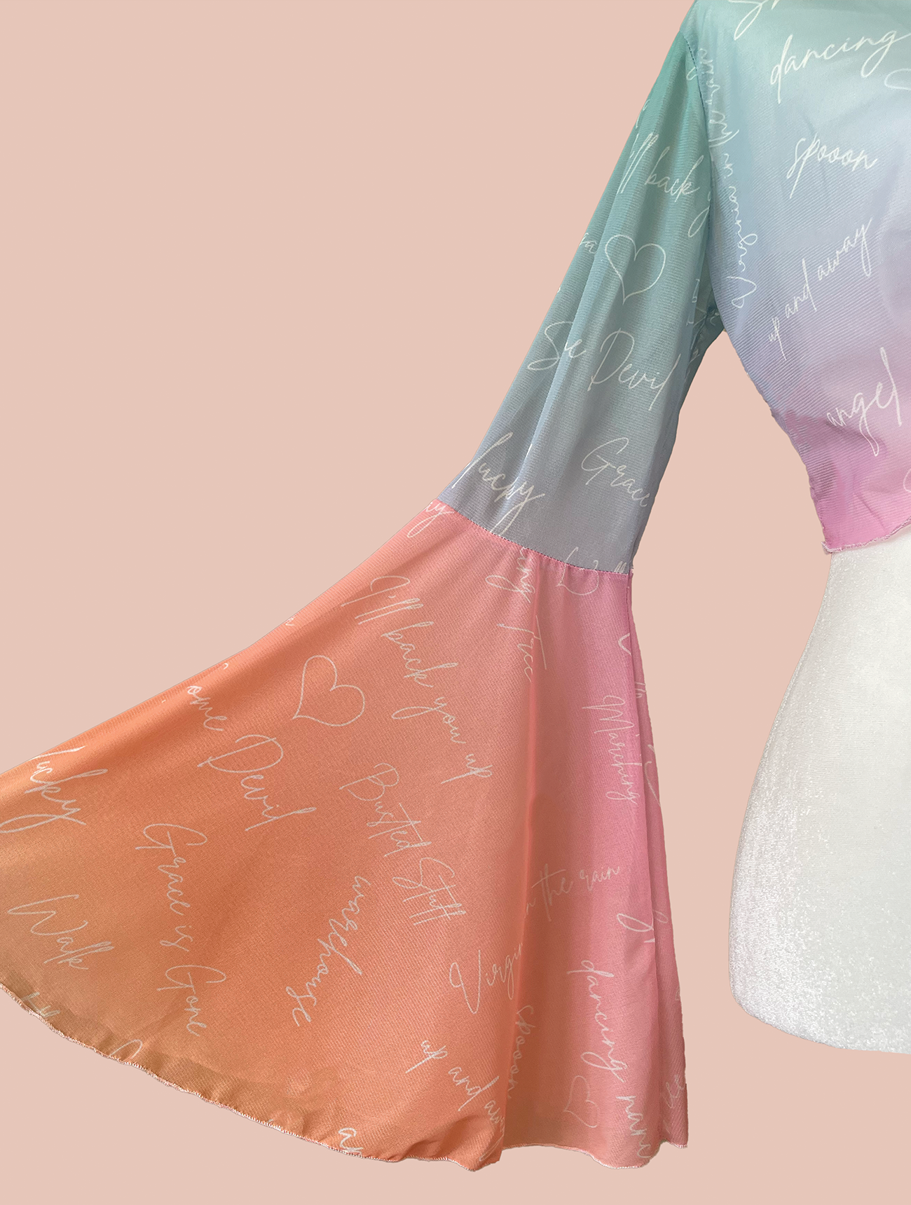 Cropped Mesh Cardigan