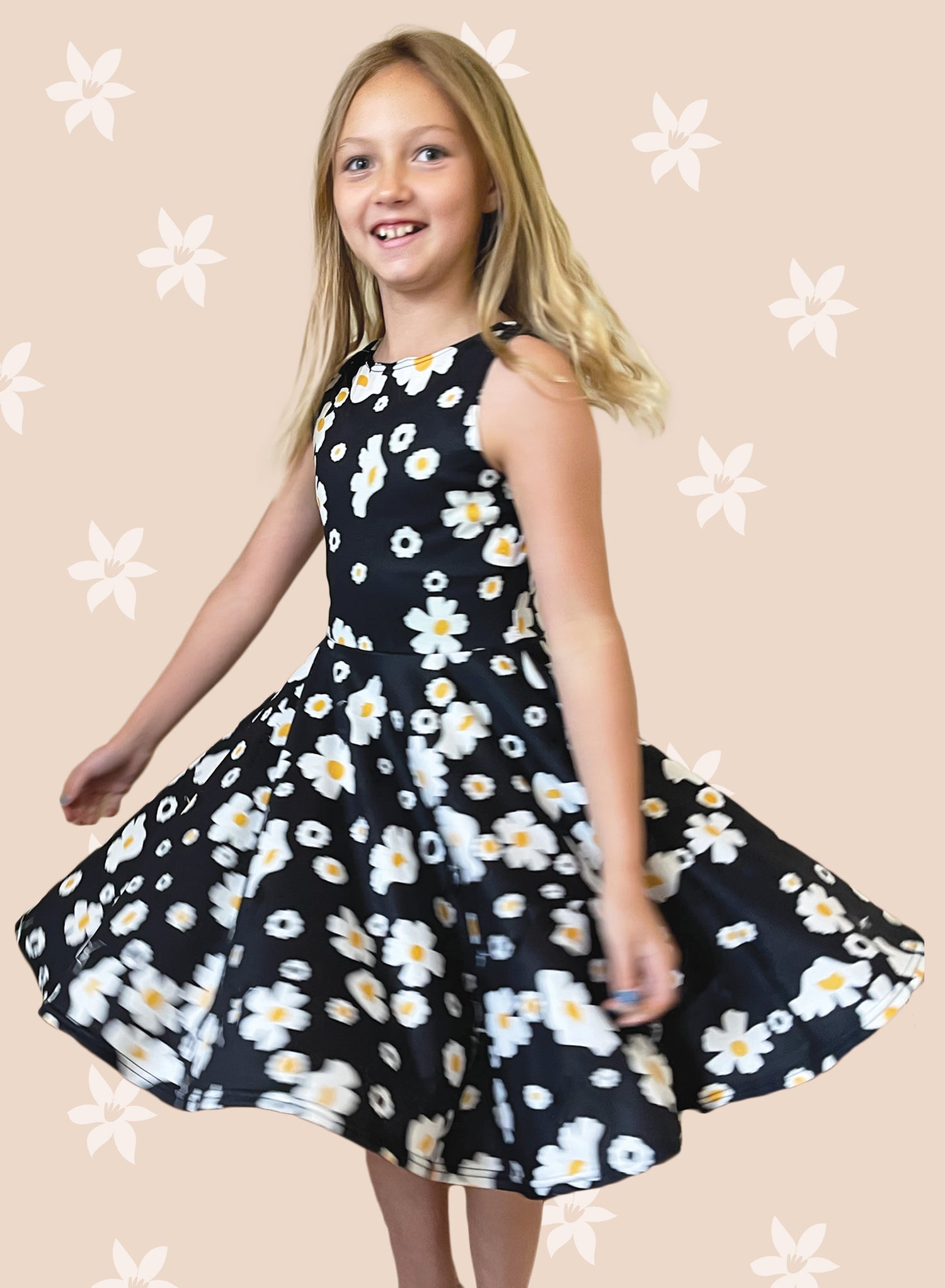 Kids Sleeveless Flare Dress