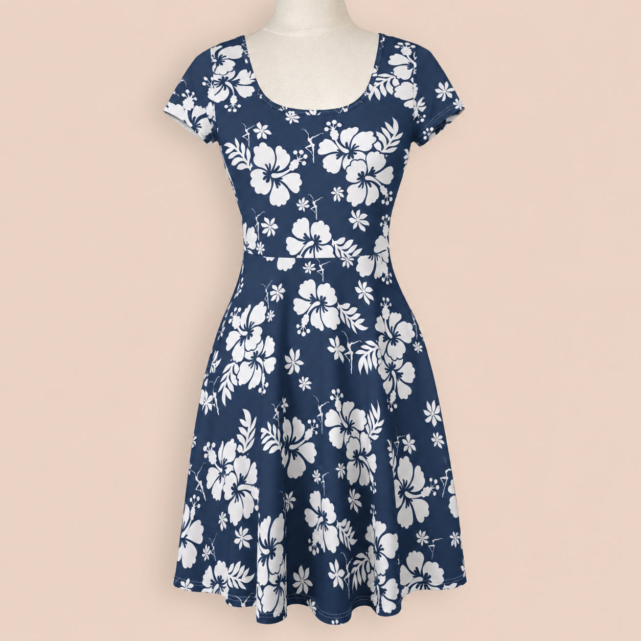 Short Sleeve Dress with Built in Shorts