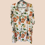 Mens Linen Hawaiian Shirt with Pocket