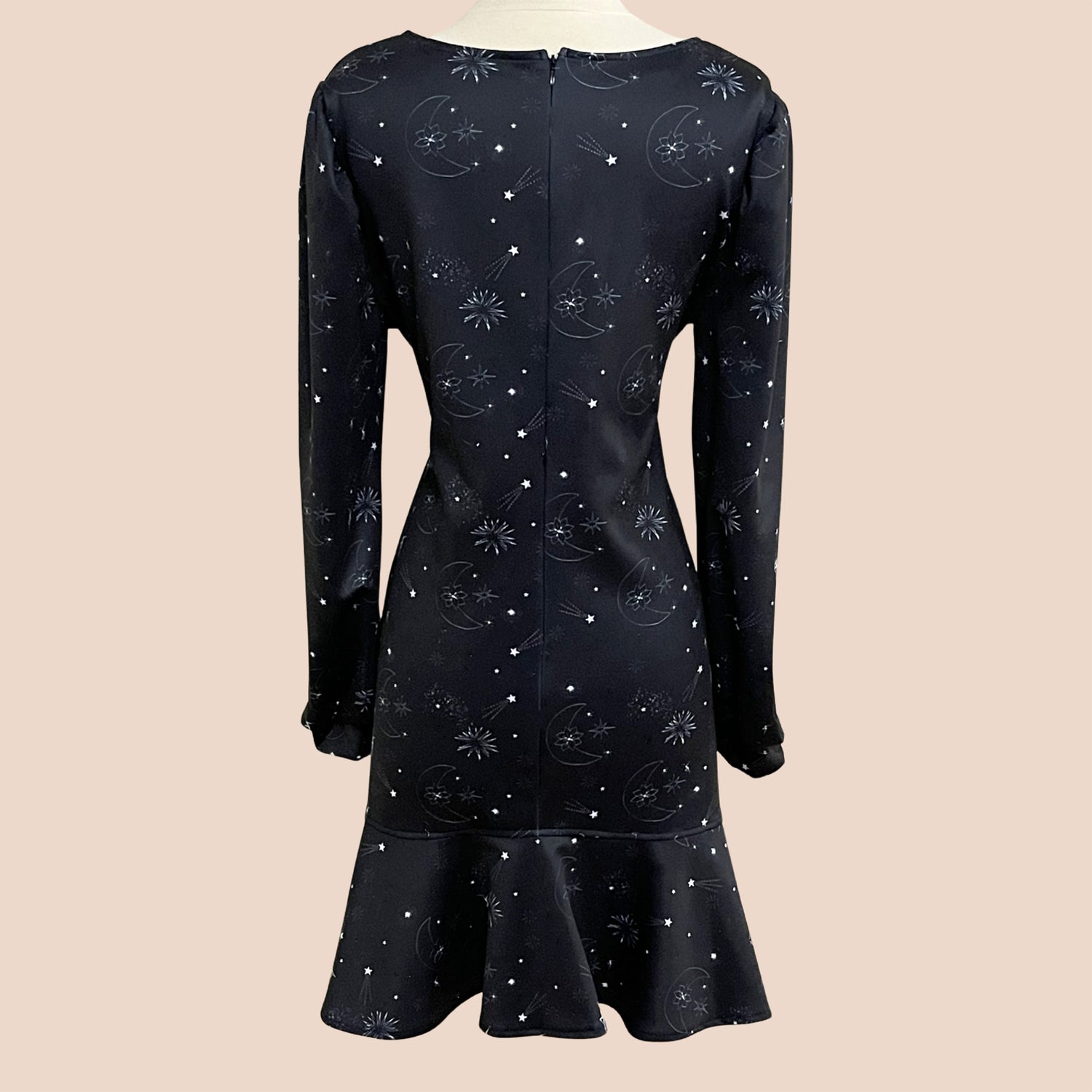 Peplum Long Sleeve Dress