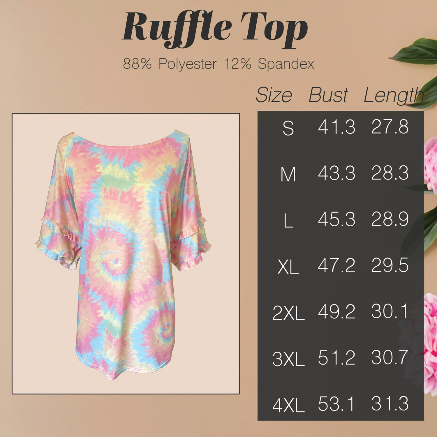 Ruffle Sleeve Top