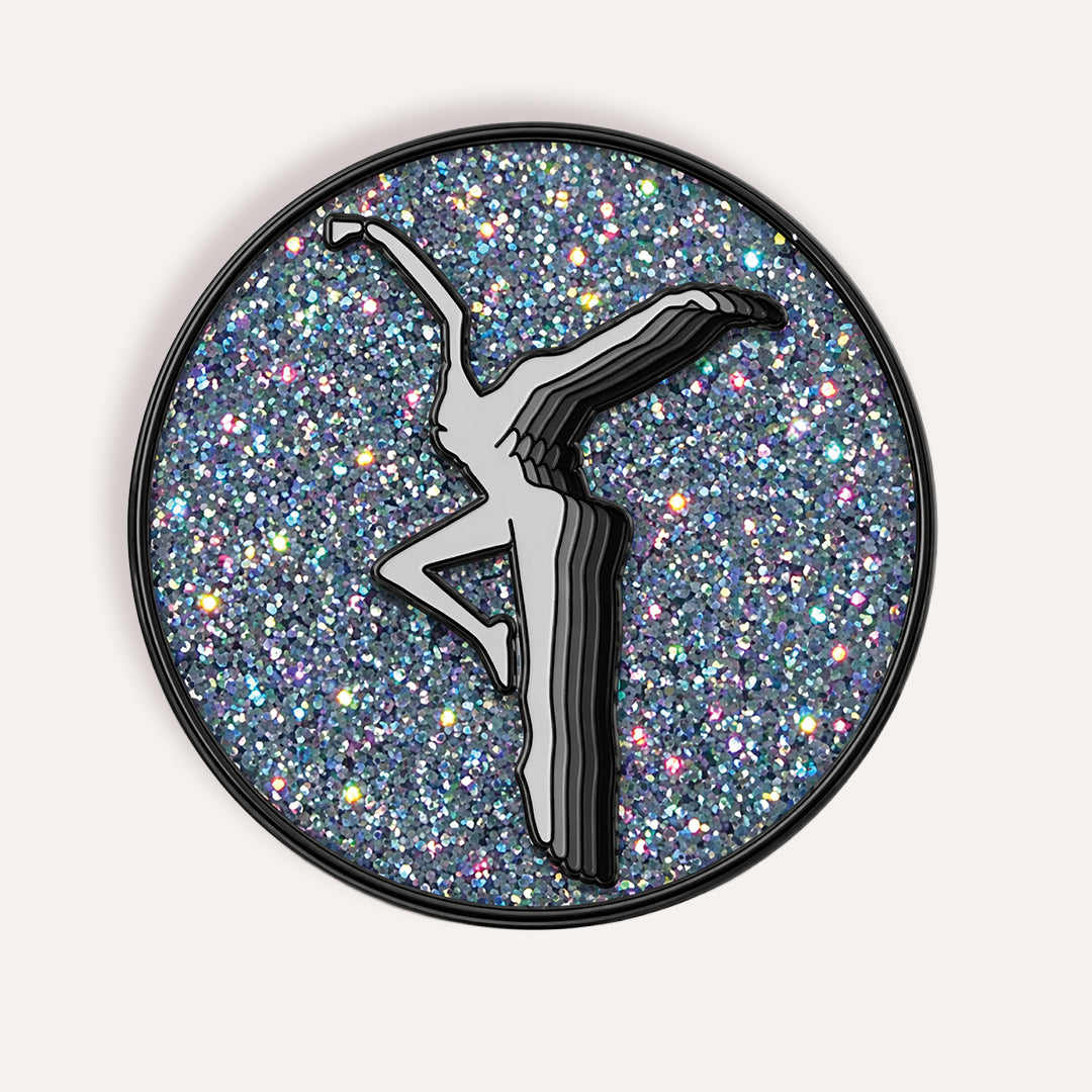 Black Glitter FD Magnetic Charm