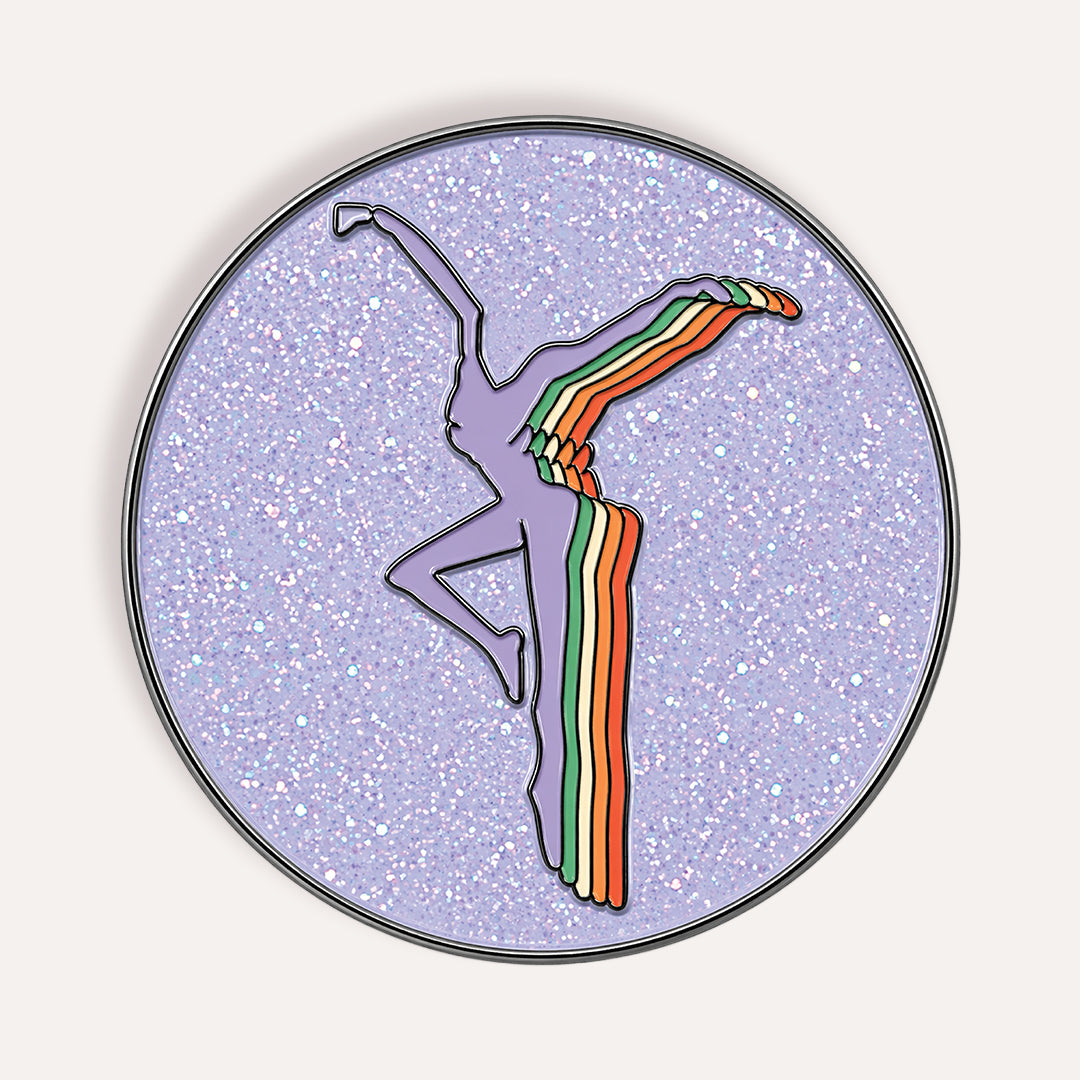 Baby Blue Glitter FD Magnetic Charm