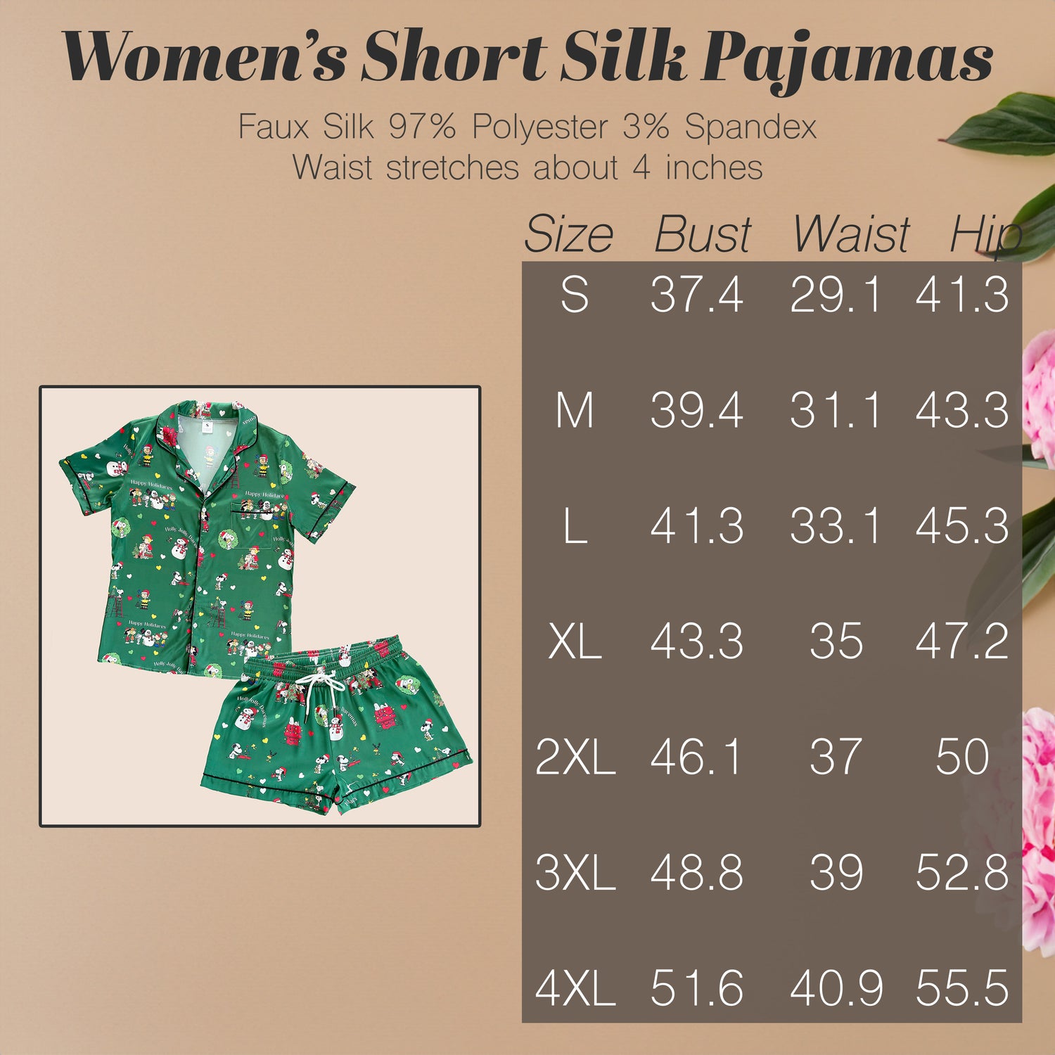 Short Silk Pajamas