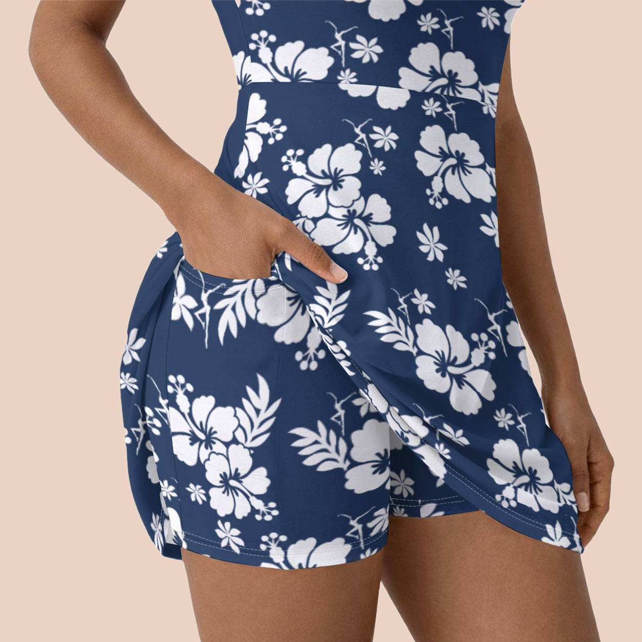 Short Sleeve Dress with Built in Shorts