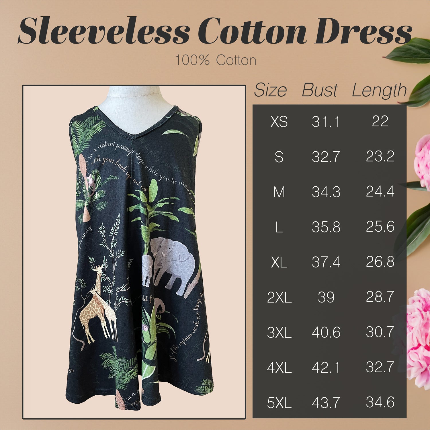 Kids Cotton Sleeveless Dress